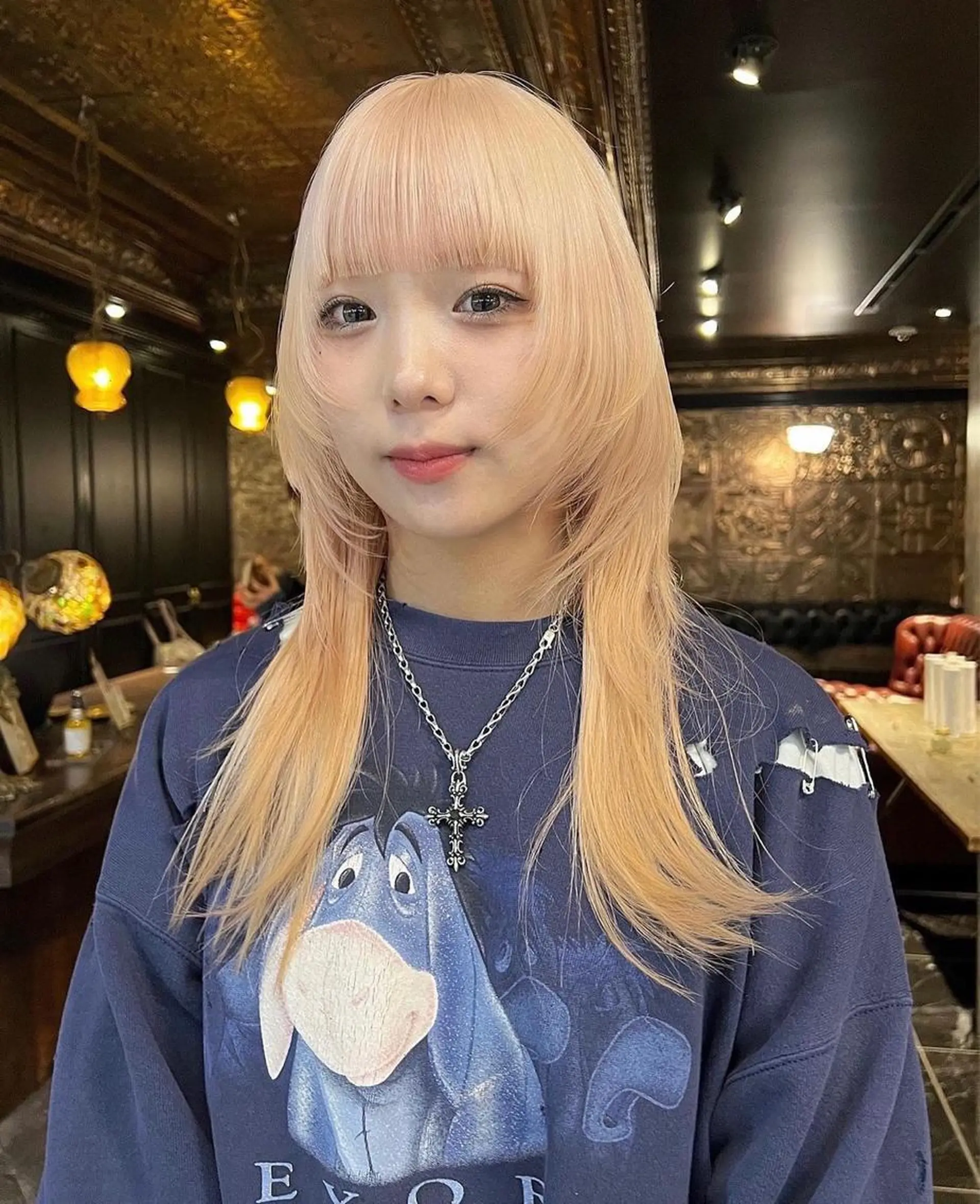 ロング カラー カット ヘアカラー haco＋所属・圧倒的デザイン力 店長🎨RENAのヘアスタイル