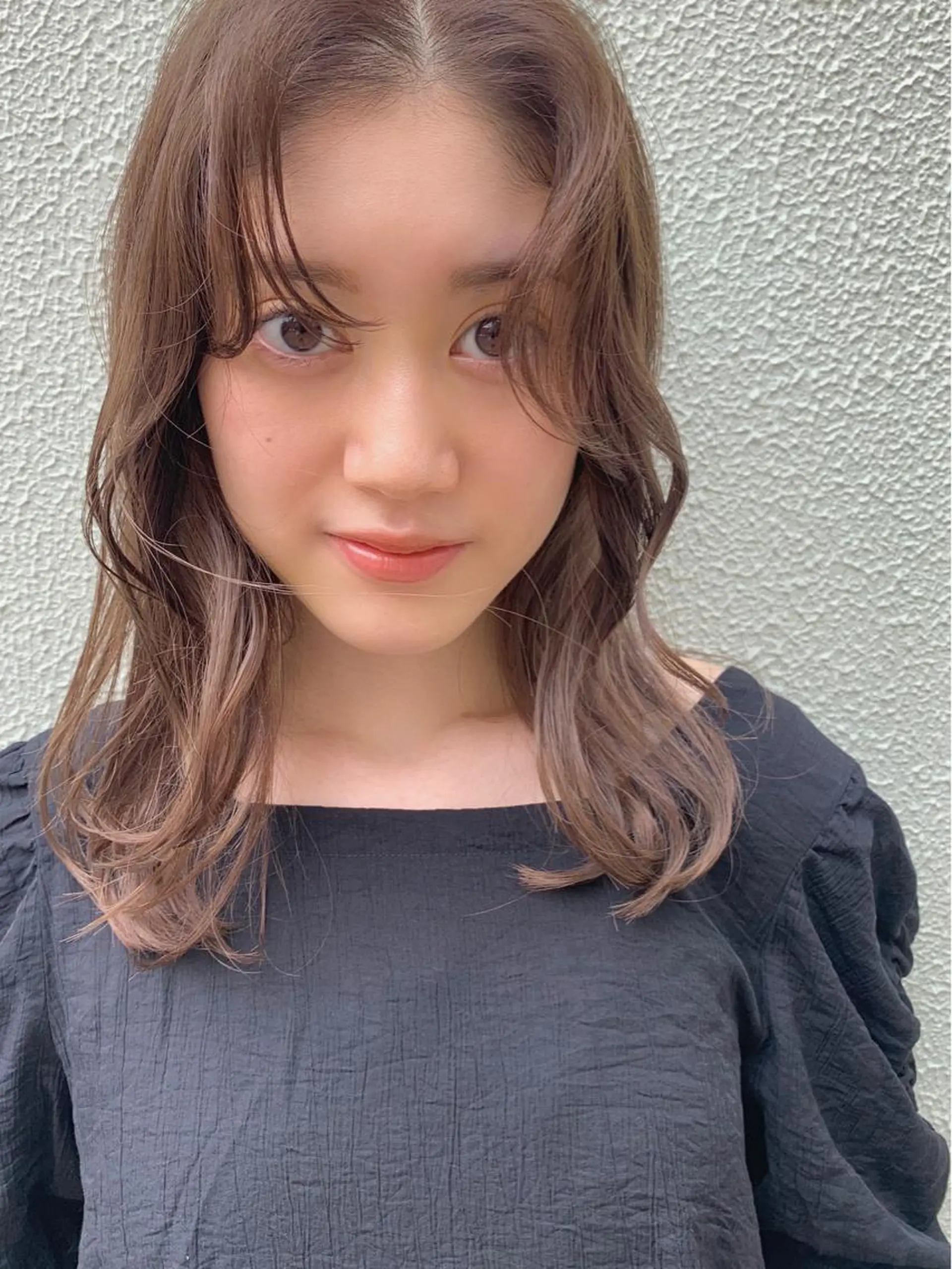 セミロング カラー ベージュカラー ココアベージュ KANA/ボブ/ インナーカラー/艶髪のヘアスタイル