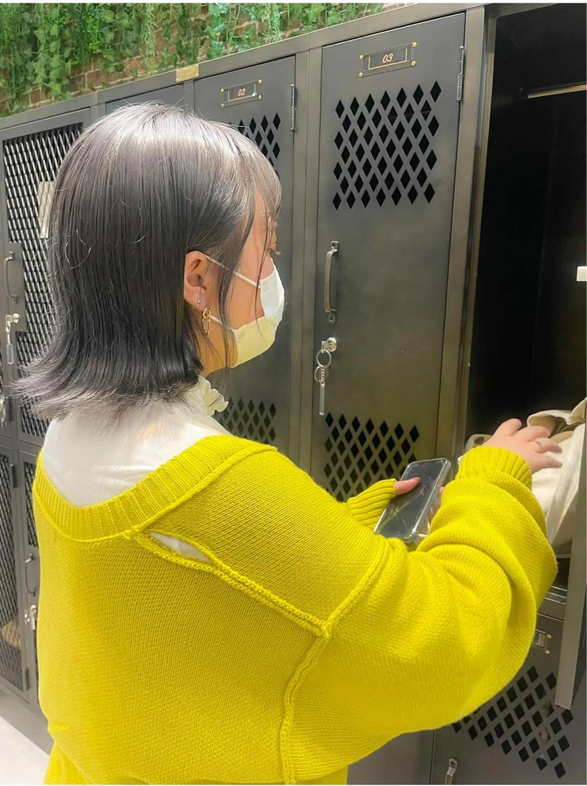 ミディアム ミディアムパーマ ボブ デート ハイライト 髪質改善 カット ヘアカラー トリートメント 【20代ダメージ毛に 髪質改善】のヘアスタイル