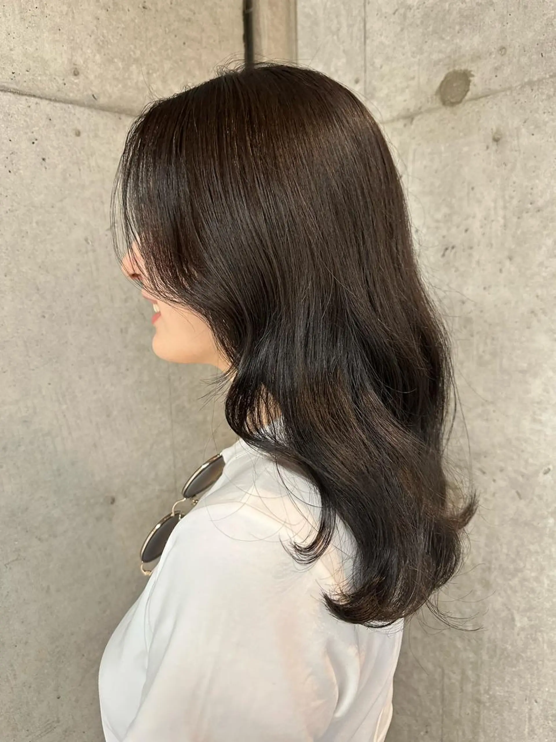 ロング カラー カット 女性に人気♪ はやしほのかのヘアスタイル