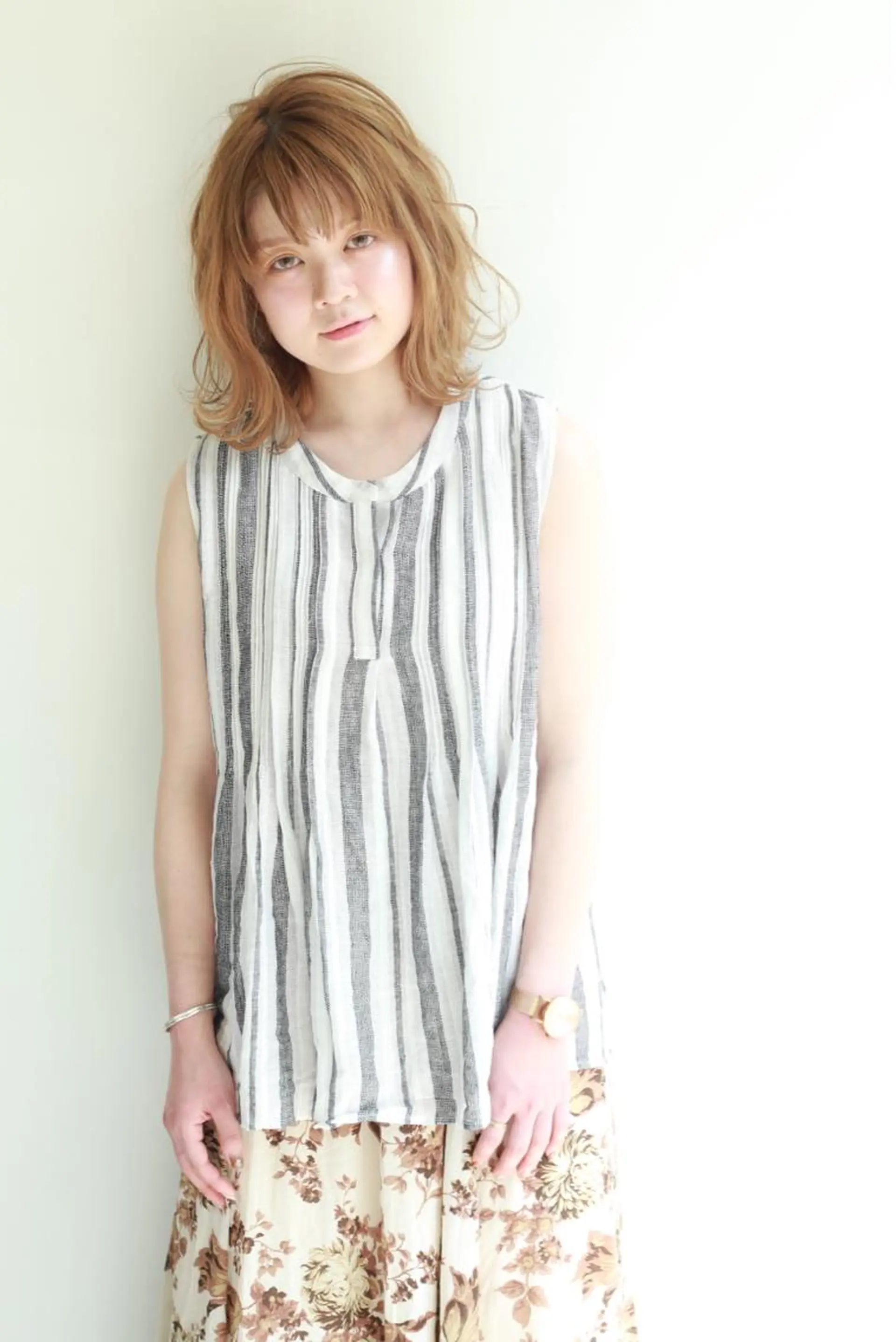 ミディアム カラー 髪質改善×METEO 店長 貞松直也のヘアスタイル