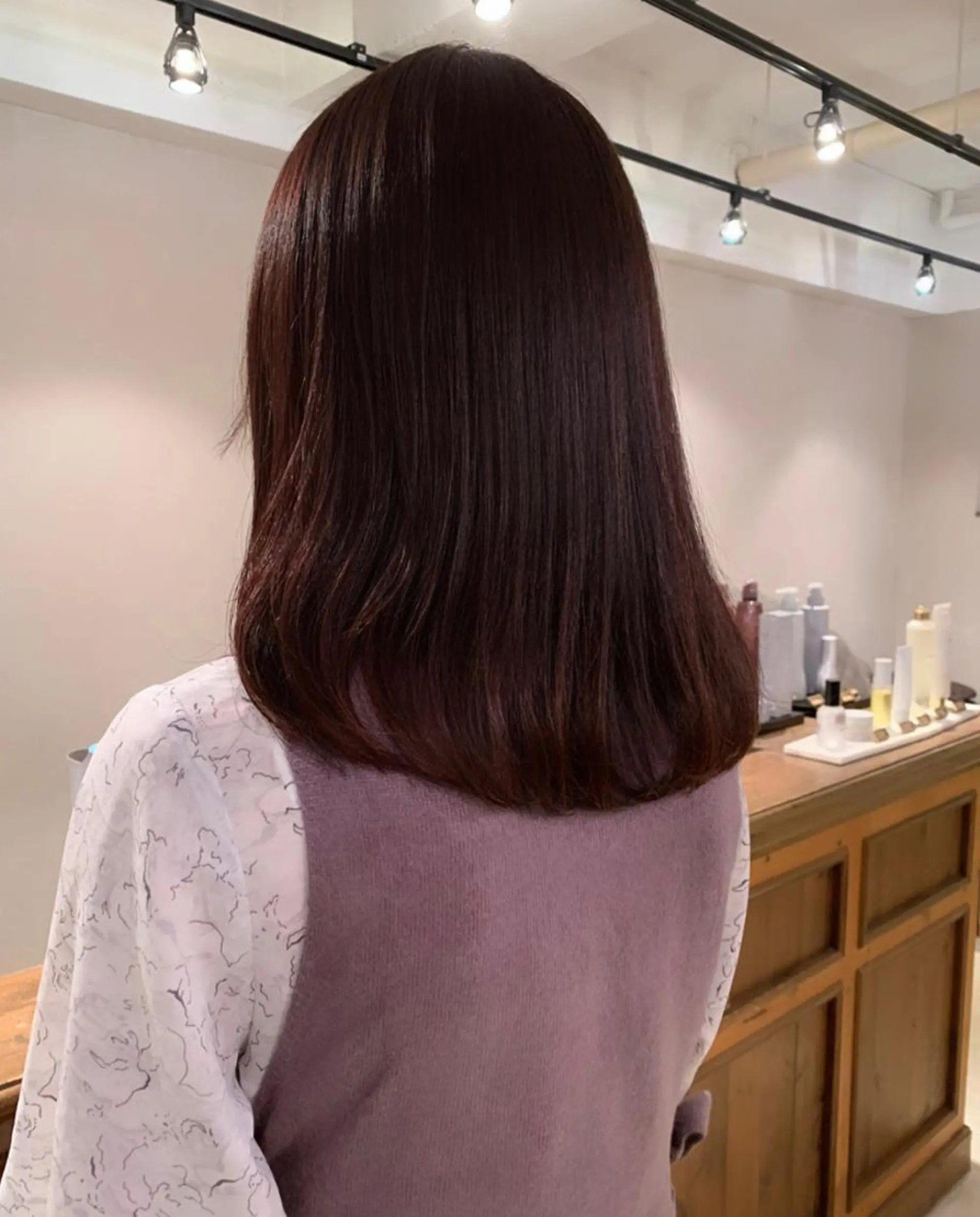 ロング カラー カット ヘアカラー トリートメント ヘッドスパ 透明感/オリーブ/ グレージュ/YUKAのヘアスタイル