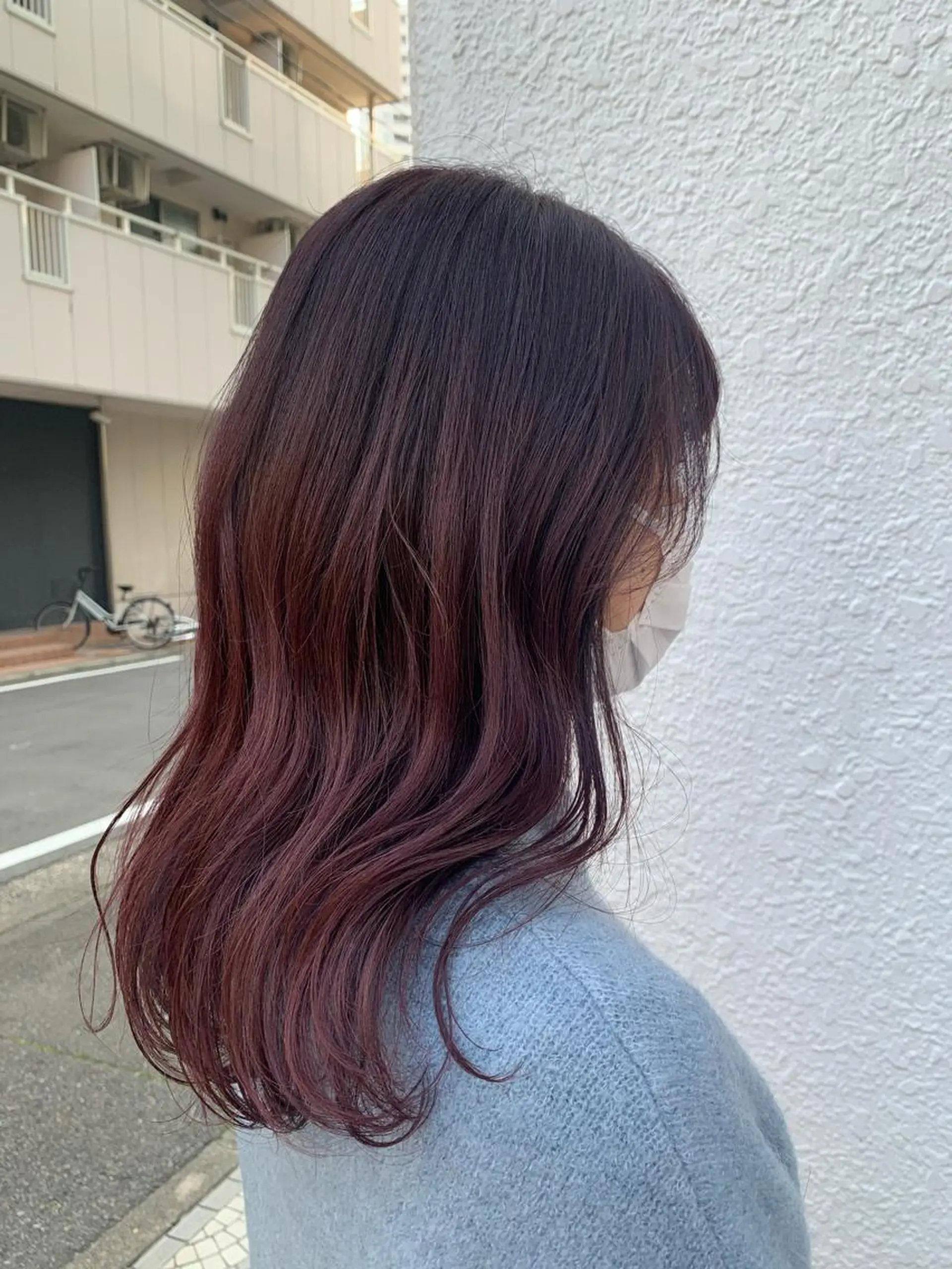 ミディアム カット ヘアカラー トリートメント 米津 優花のヘアスタイル