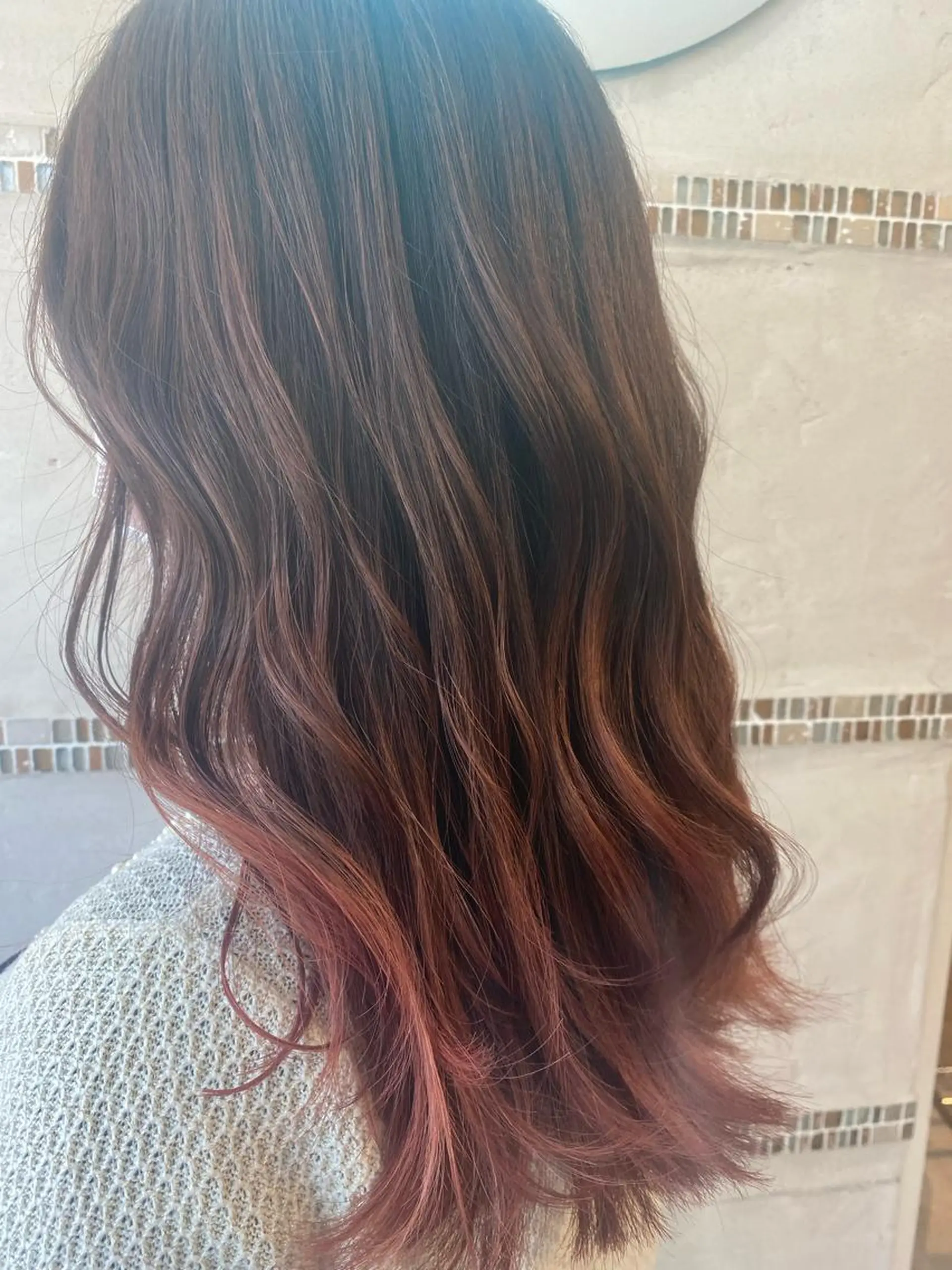 ロング カラー 🩵顔まわり似合わせ 久保田せな🩵のヘアスタイル