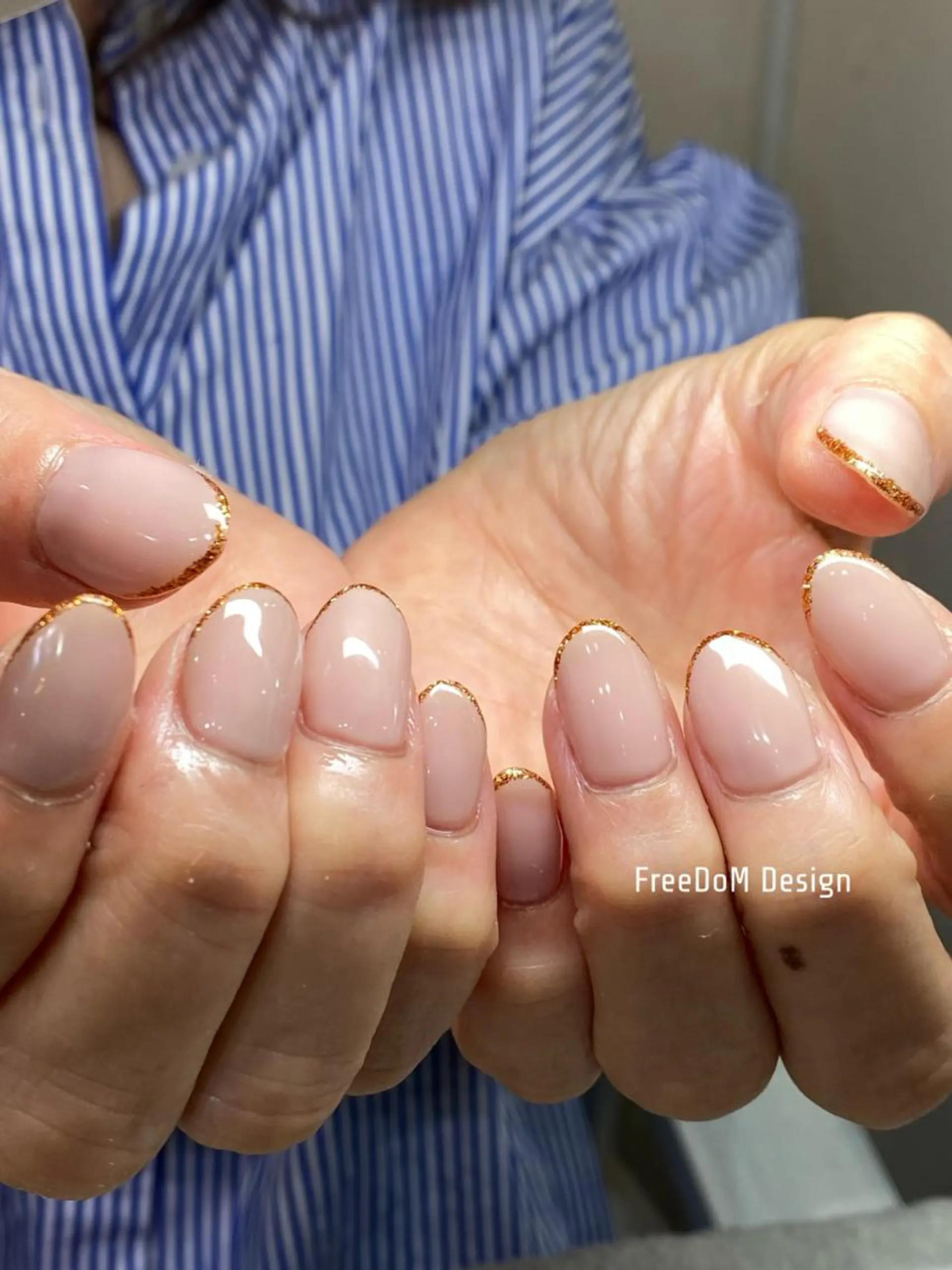 ネイル フレンチネイル ＦreeDoＭ   Design所属・W KUMIのネイルデザイン
