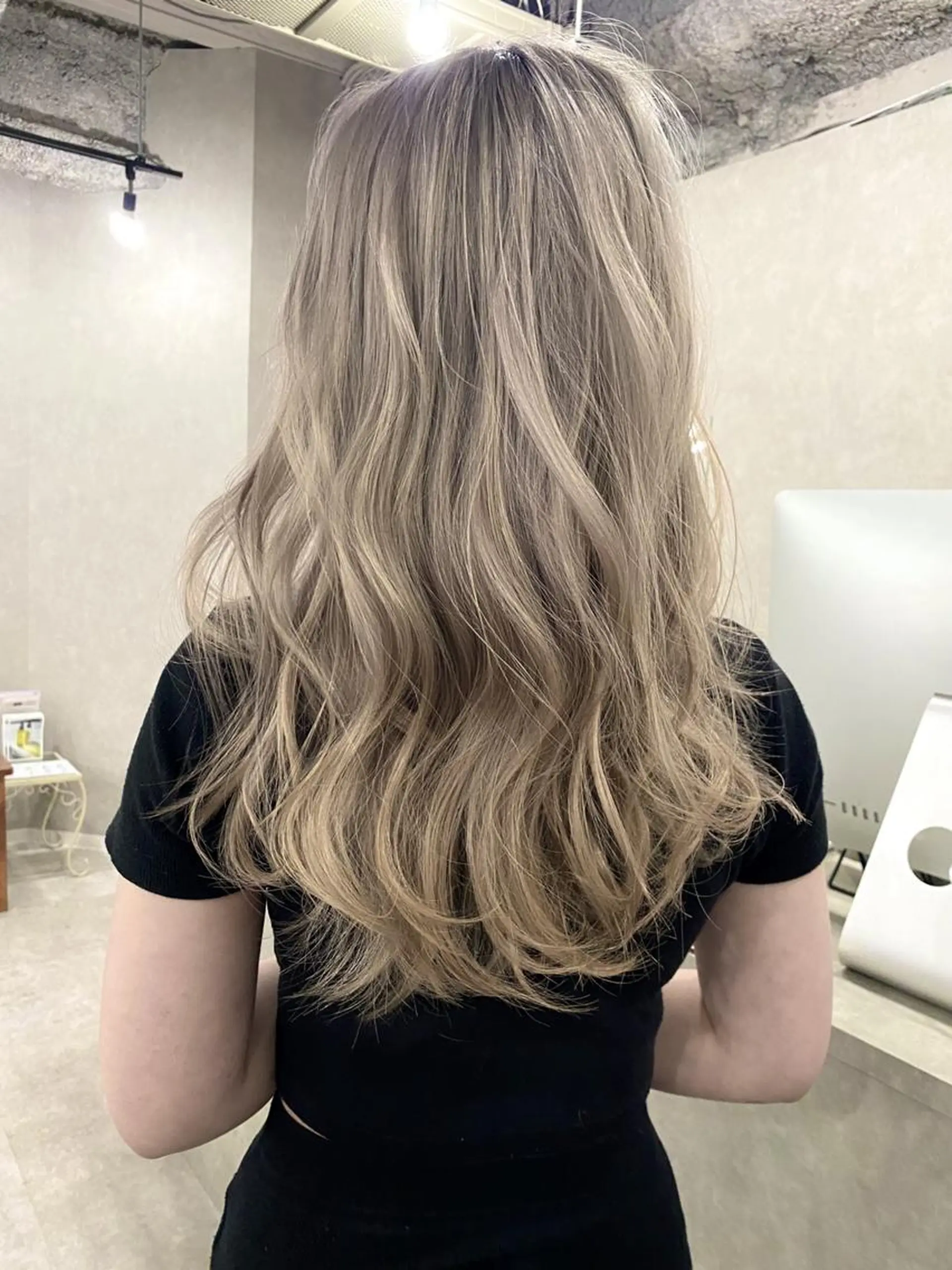 セミロング パーマ カラー ヘアアレンジ 💎lino _by _ACNE💎 🧸のヘアスタイル