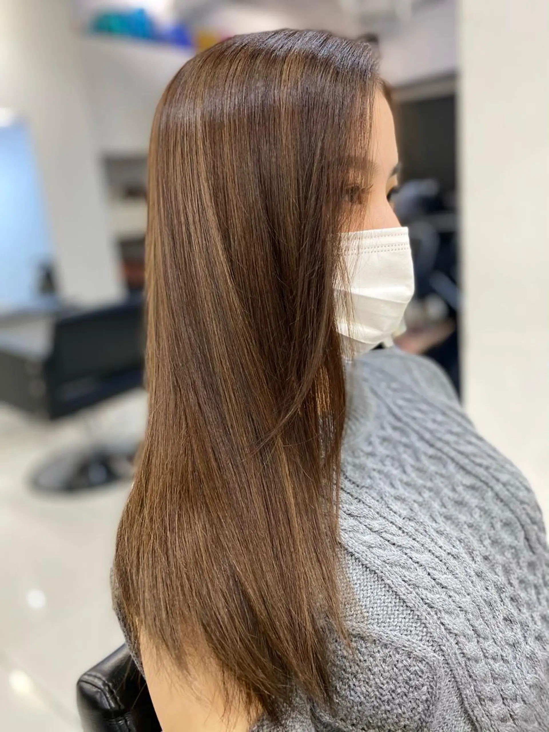 ロング カラー ハイライトカラー ハイライト opus 店長大和 レイヤー/赤み消しのヘアスタイル