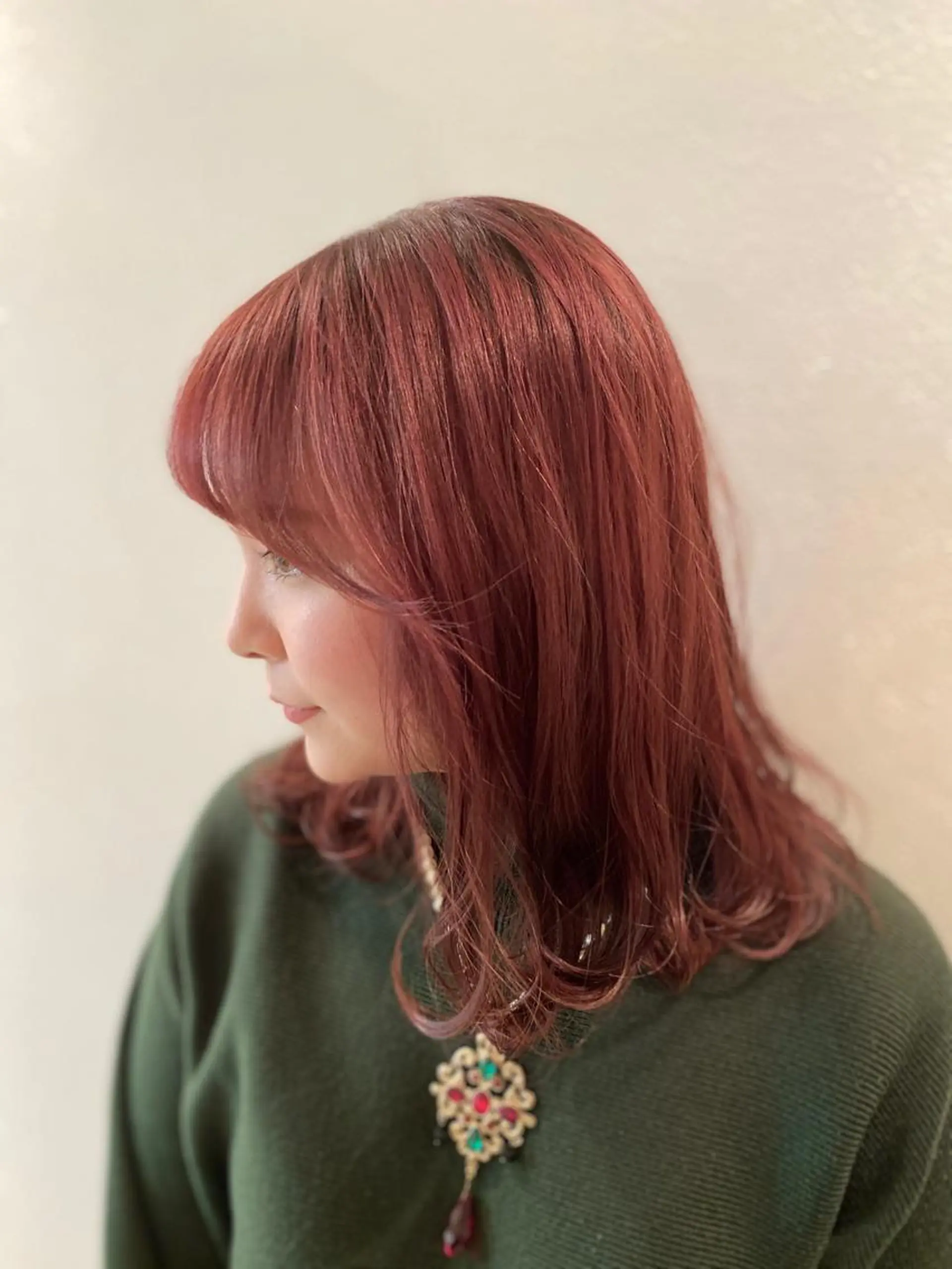 セミロング カラー 平田 健一のヘアスタイル