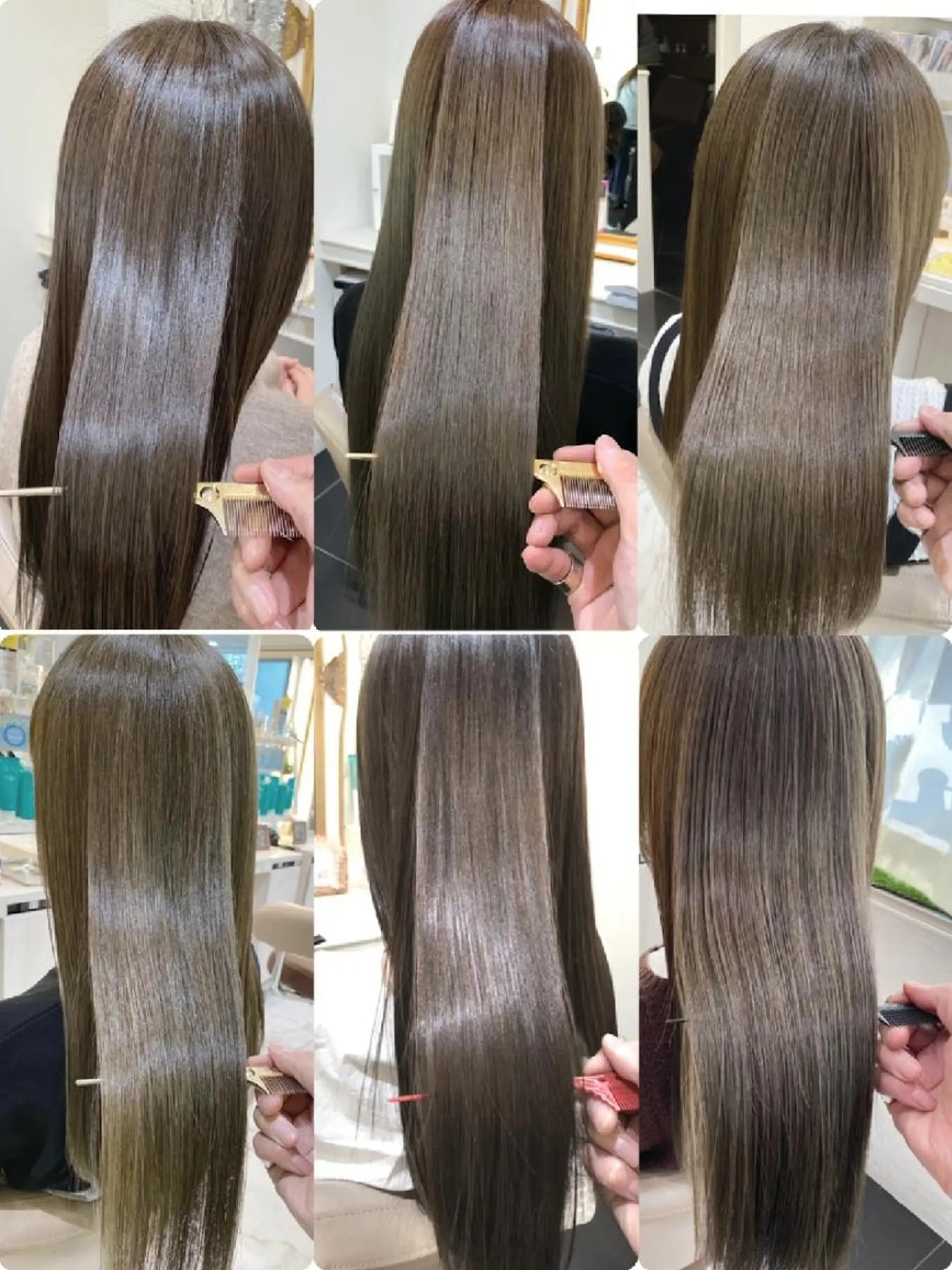 ロング カラー 髪質改善 カット ヘアカラー トリートメント ＡＳＨ 大宮のヘアスタイル