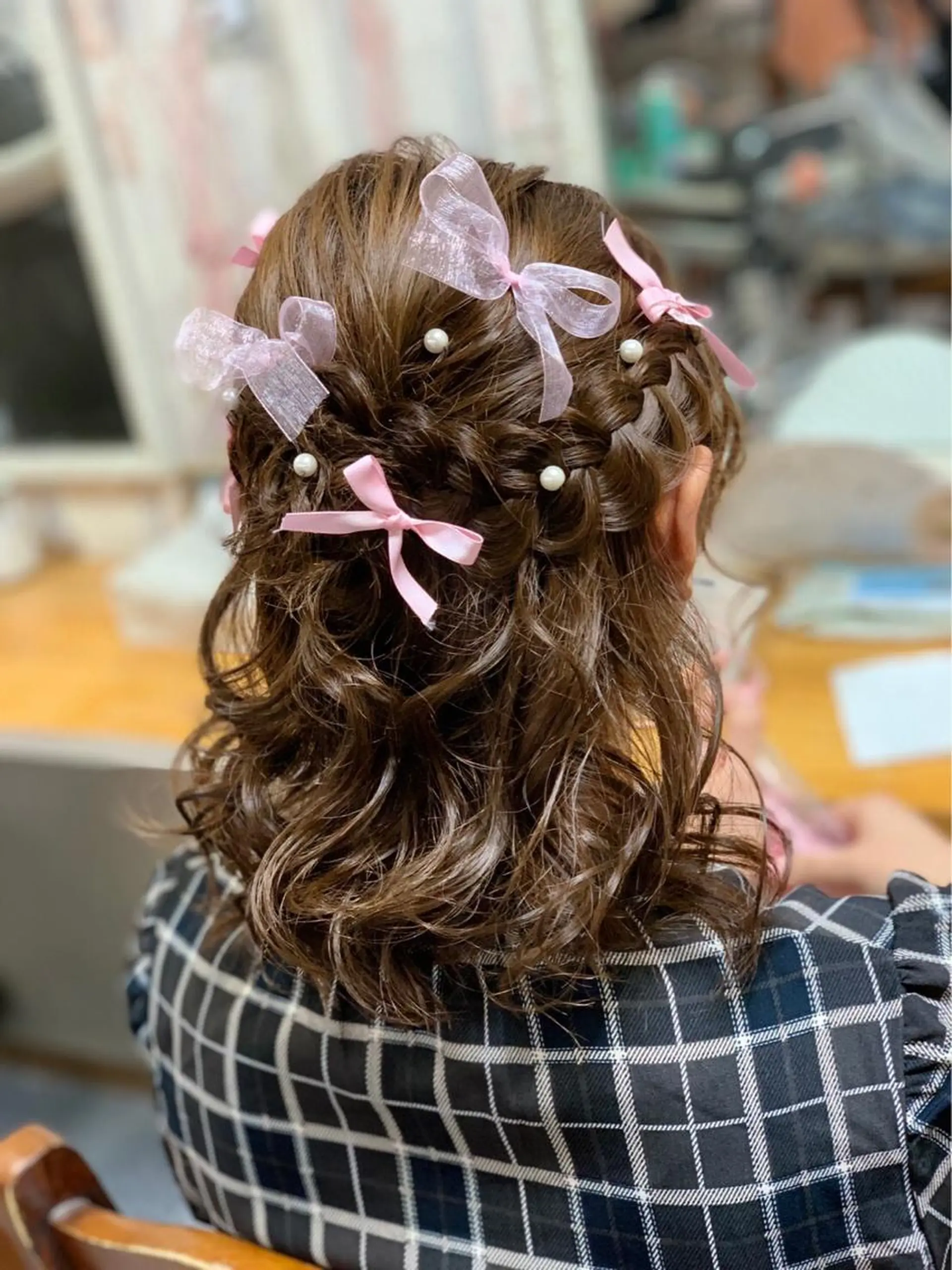 ミディアム ヘアアレンジ Achieve 三ノ宮のヘアスタイル