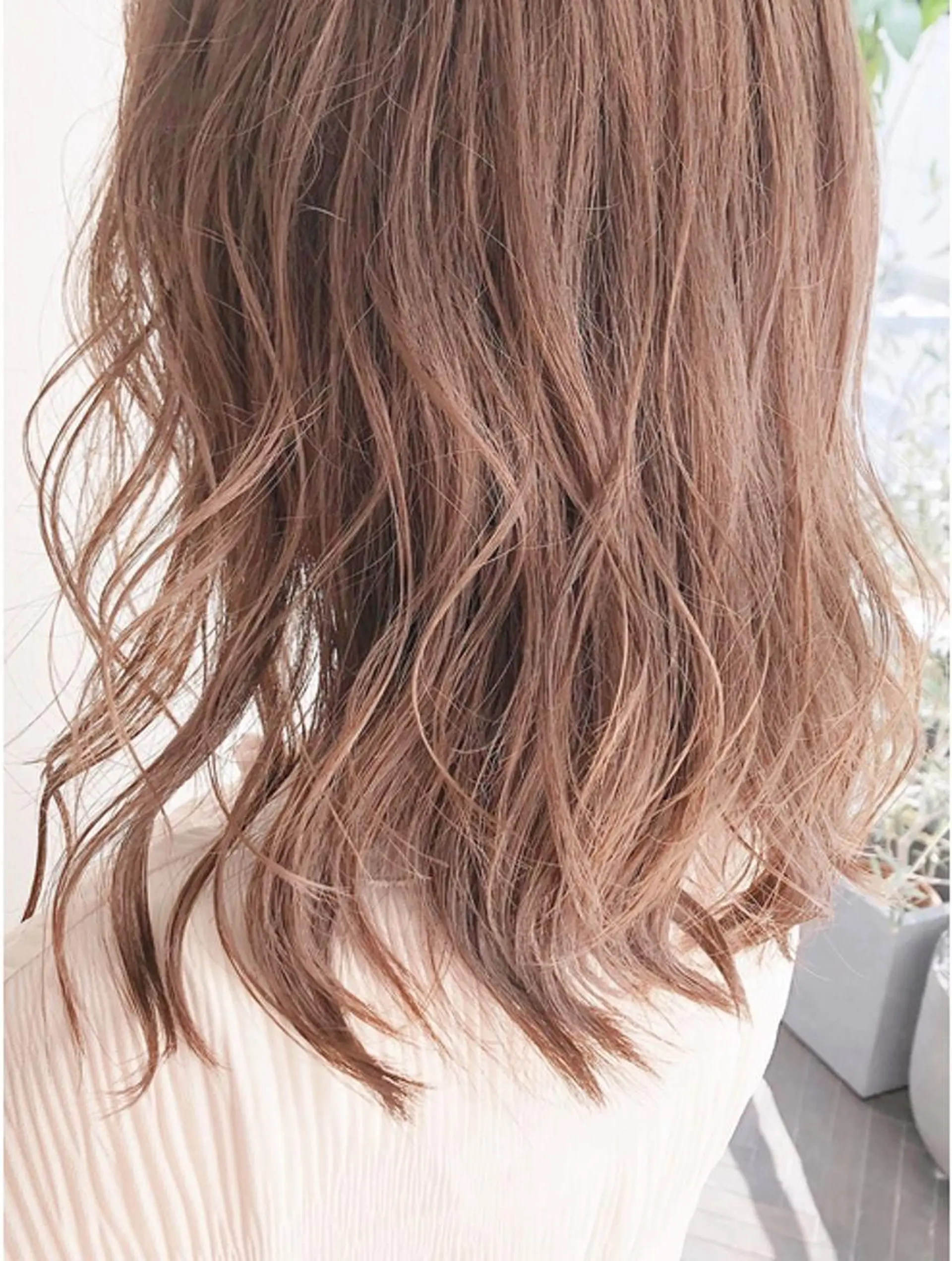 セミロング カラー ベージュカラー ピンクカラー ピンクベージュ Blue所属・透明感カラー 🫰🏻💗 高橋舞のその他イメージ