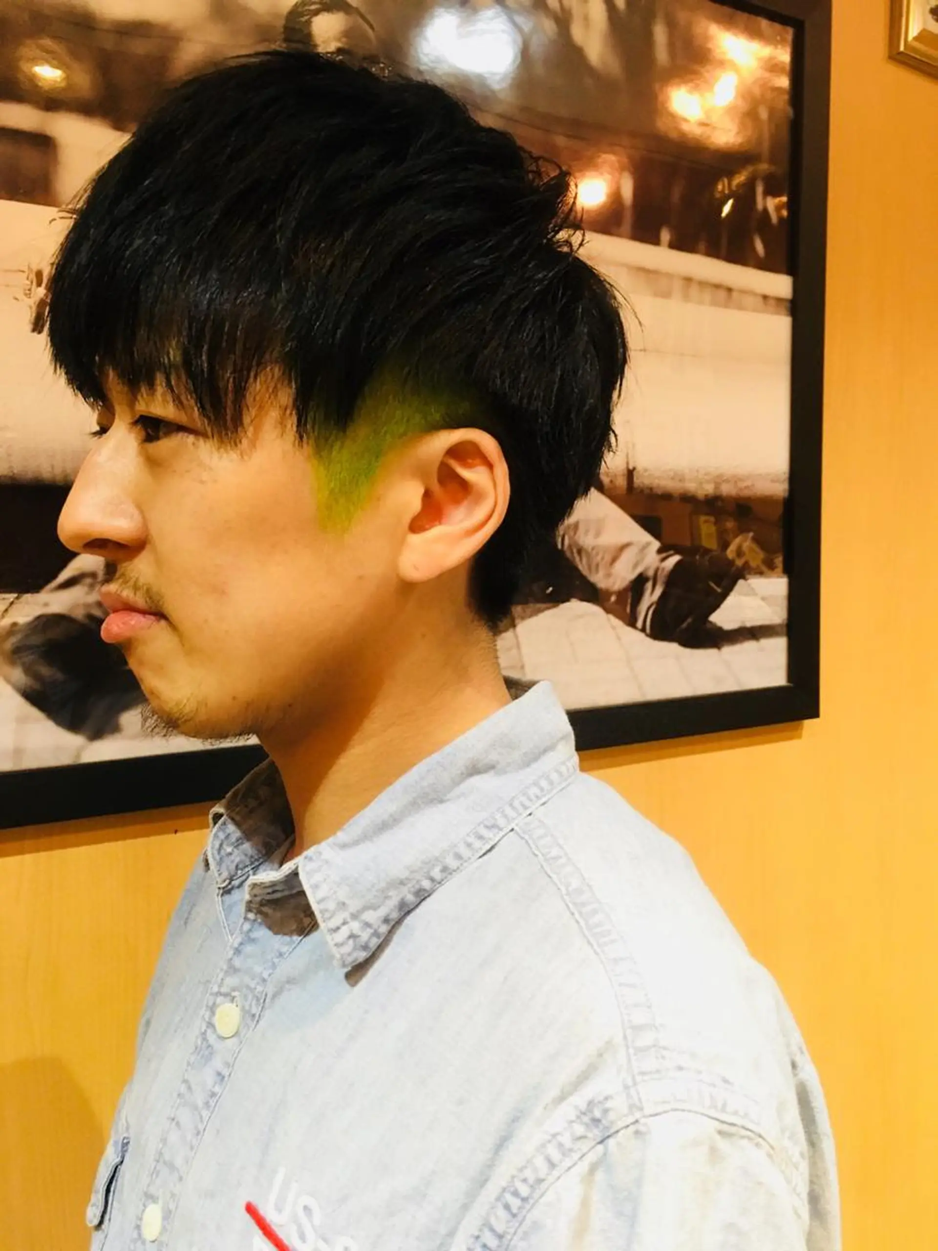 ショート カラー メンズ Drei.B.（ドライヴ）所属・ヨシダ アズサのヘアスタイル