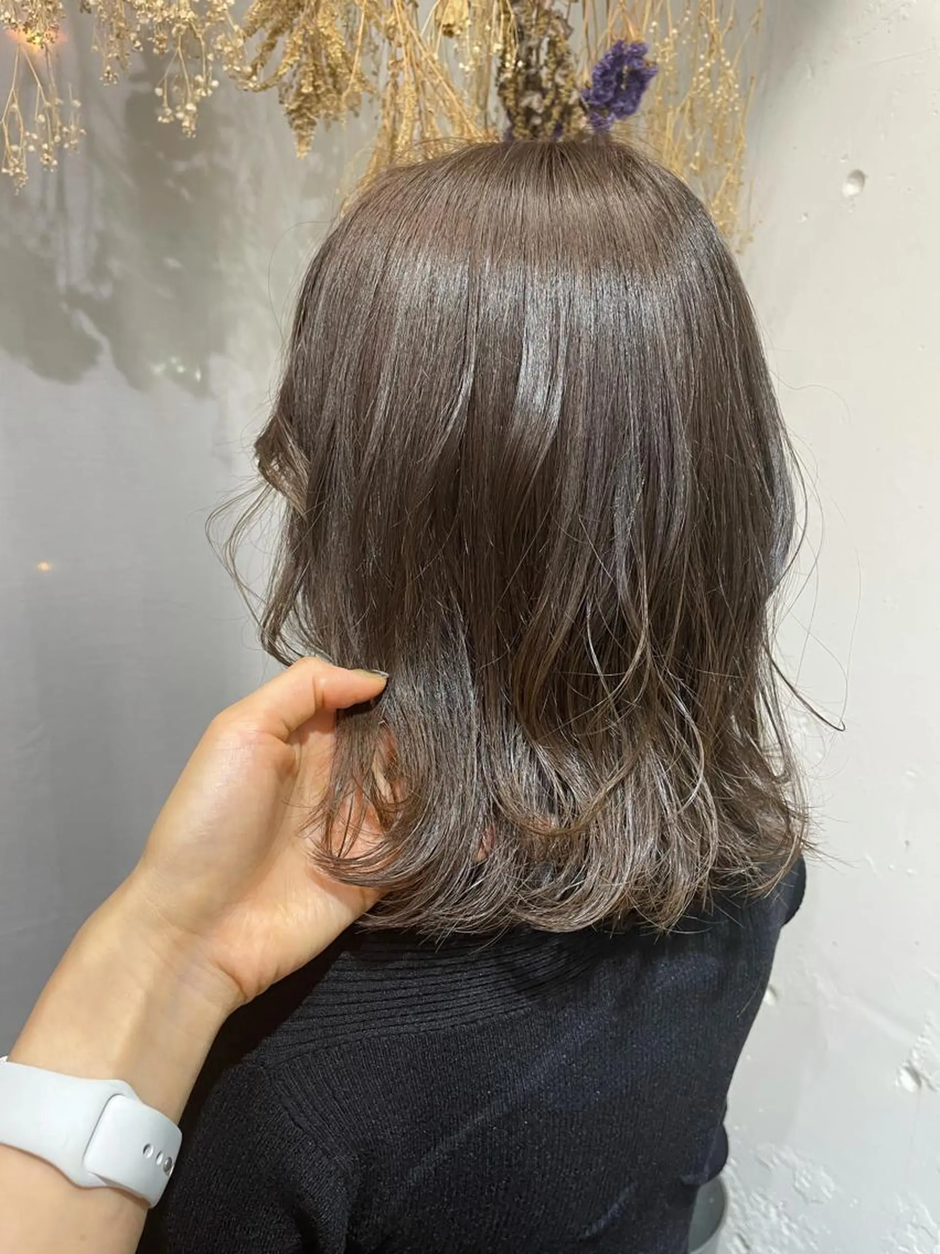 セミロング 仙田 遥のヘアスタイル