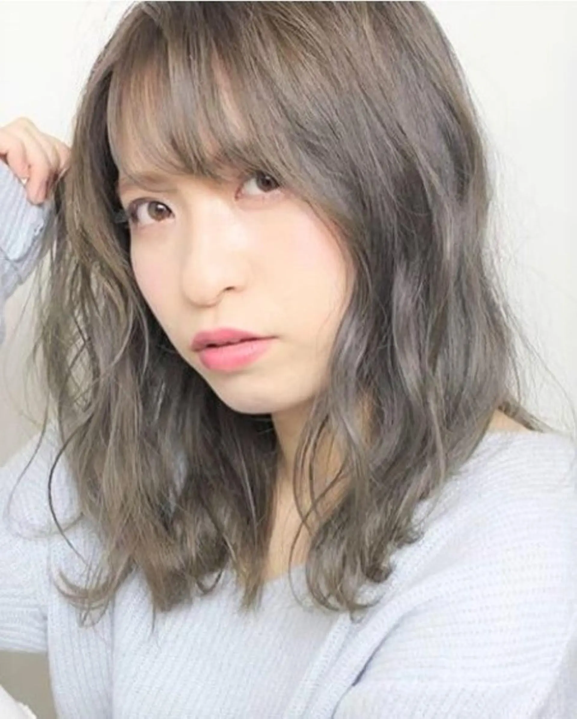 セミロング カラー カット トリートメント 本町/酸性縮毛矯正 髪質改善/財間一正のヘアスタイル