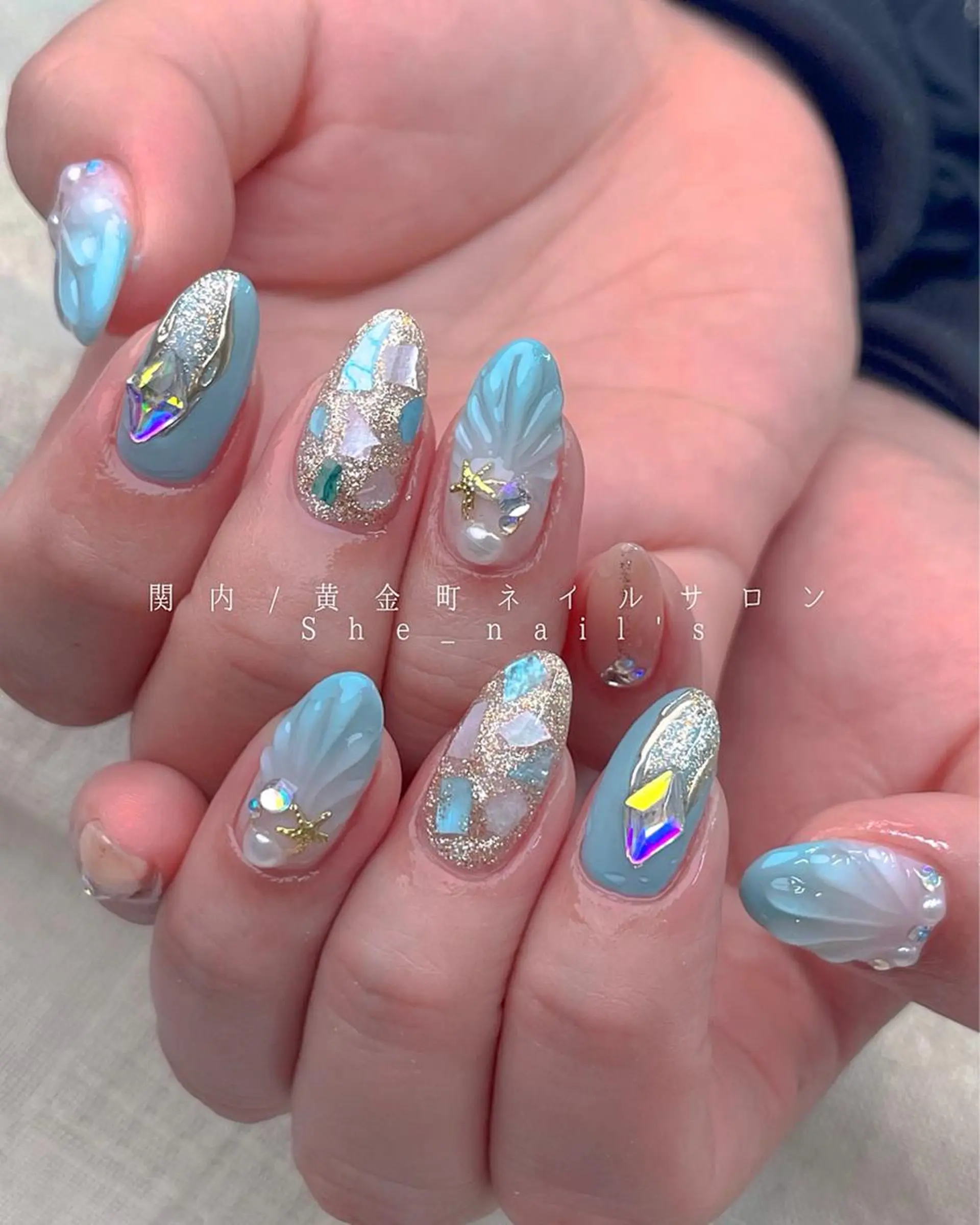 ネイル ハンドネイル Blushオーナー Shiinaのネイルデザイン