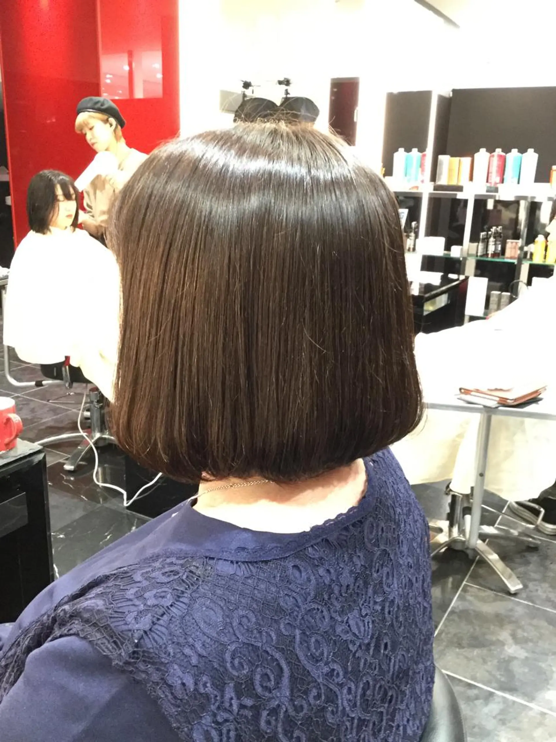 ミディアム Annon プライベートサロンのヘアスタイル