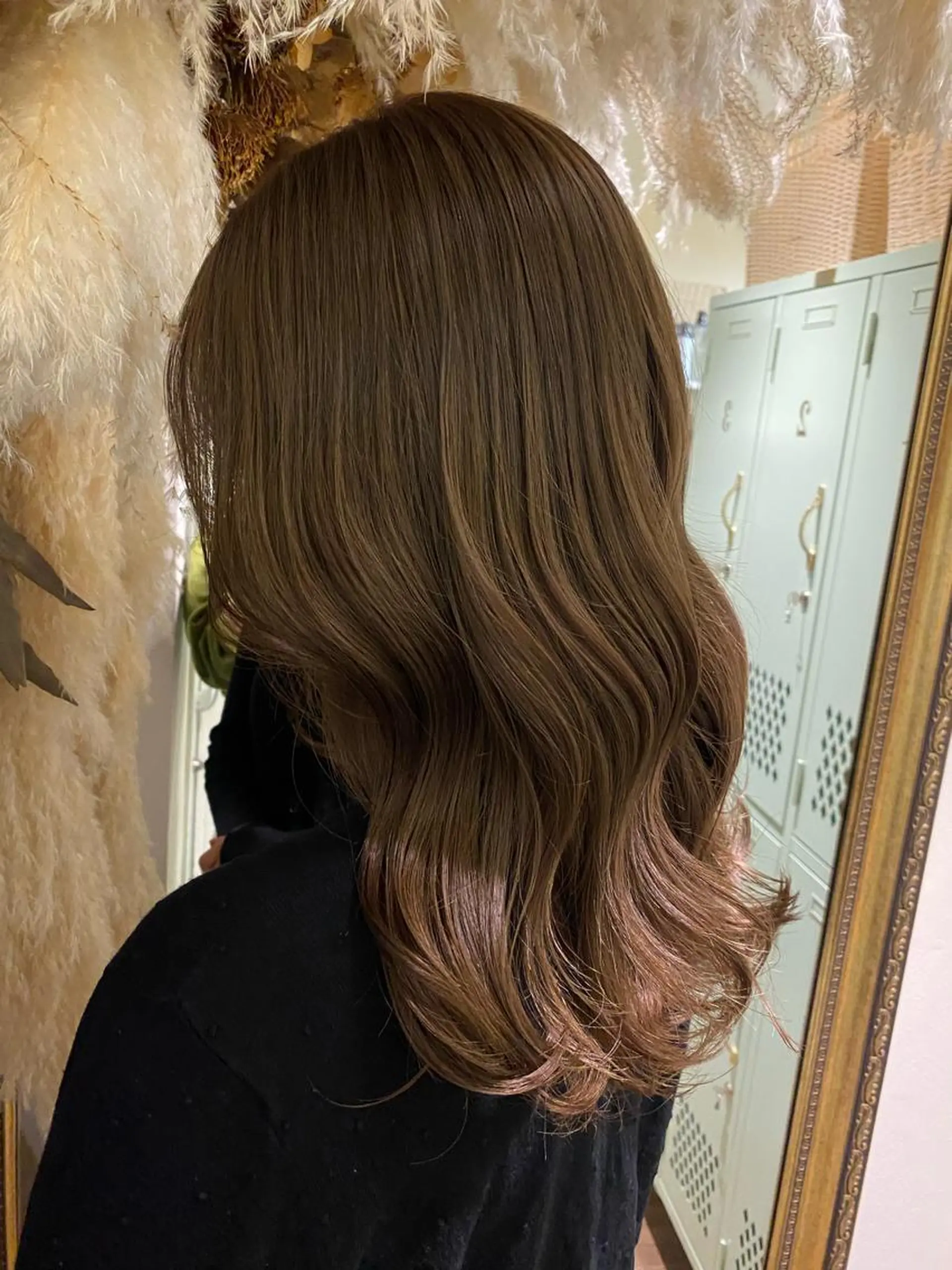 セミロング カラー 透明感カラー/韓国 ヘア🩶yuri🩵のヘアスタイル