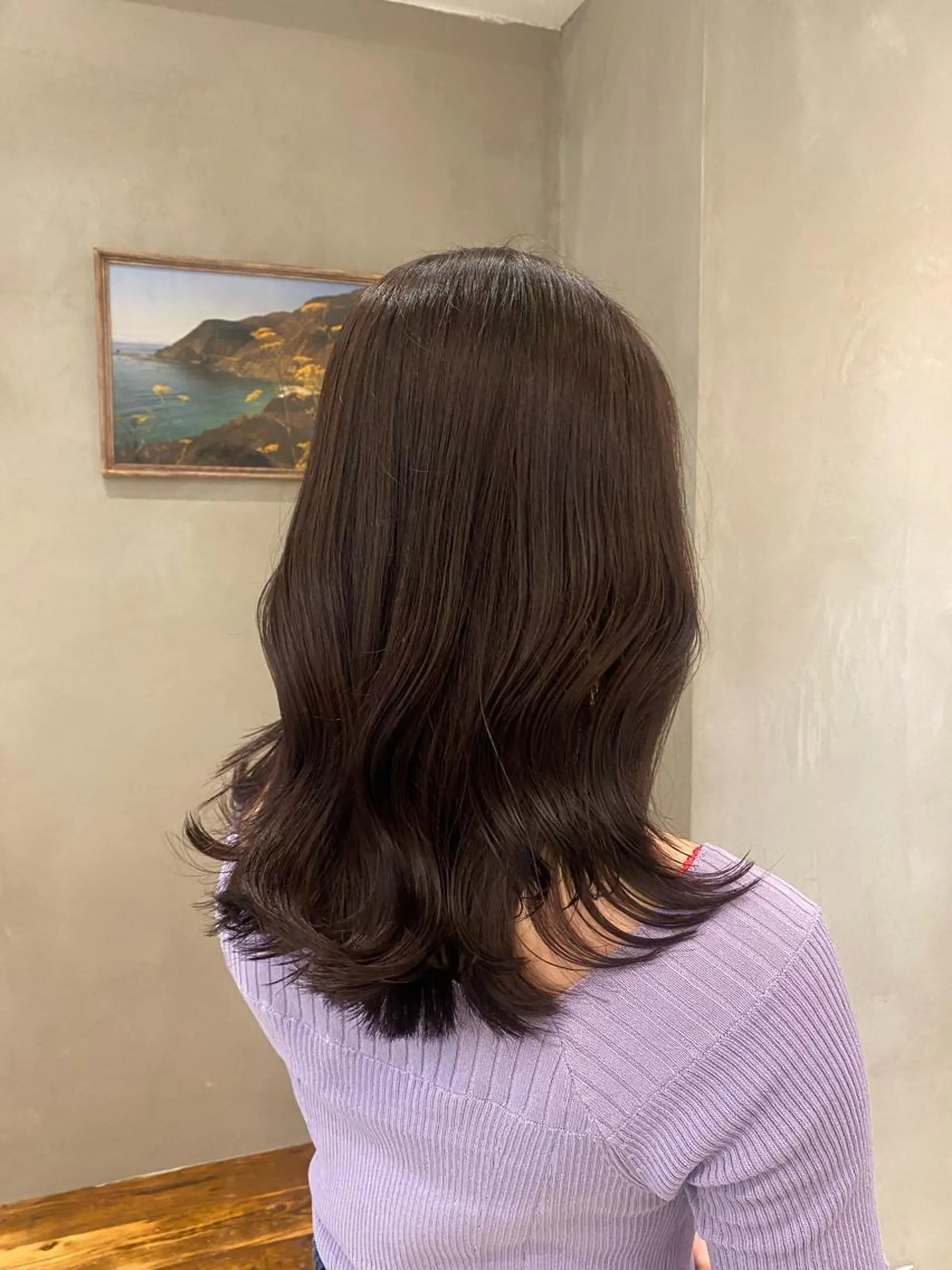 セミロング カット ヘアカラー トリートメント 顔周りcut・ご相談 ＝新宿しずく🇰🇷のヘアスタイル