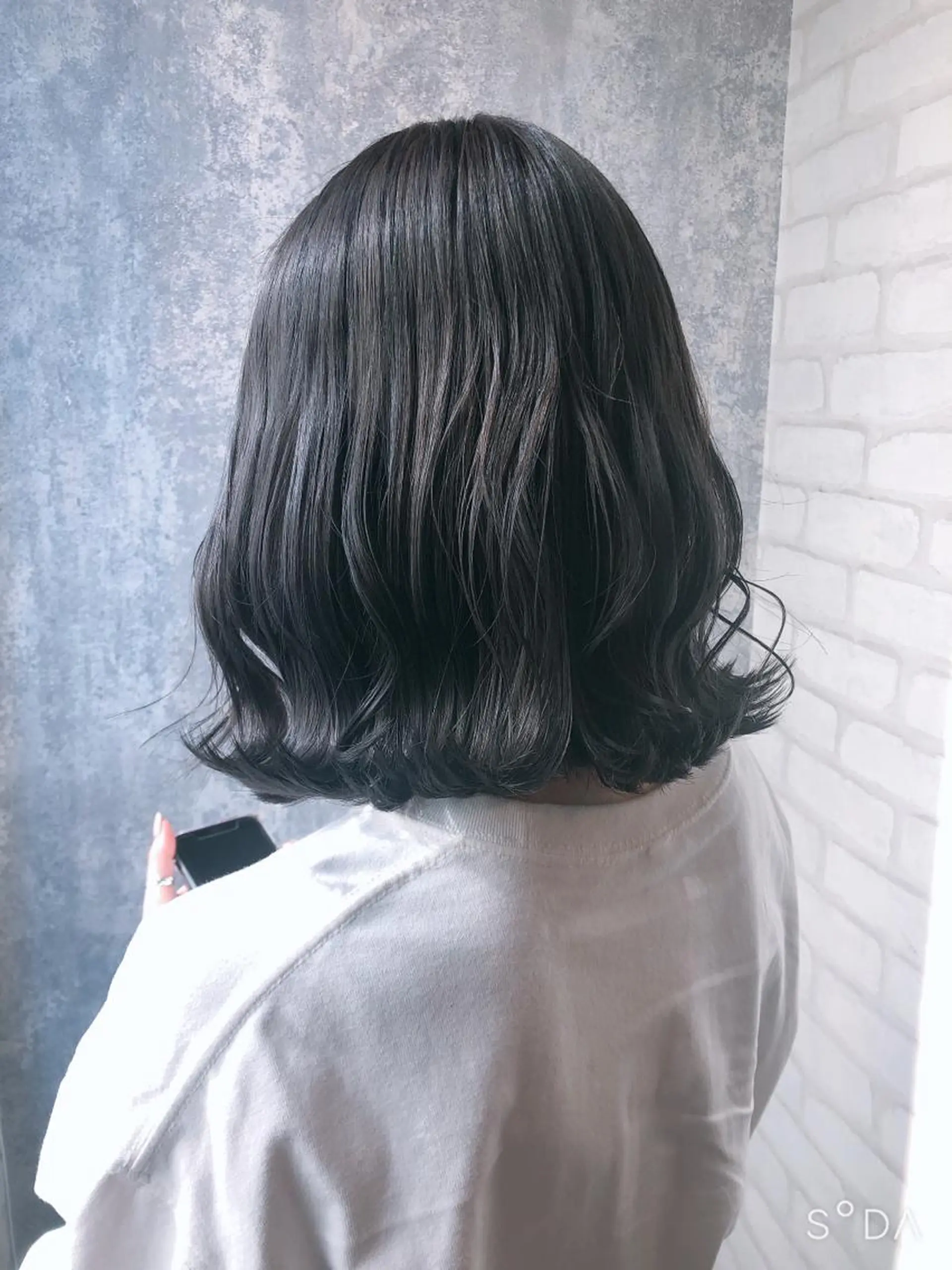 ミディアム カット ヘアカラー トリートメント れな/Zina博多 トレンド/顔周りのヘアスタイル