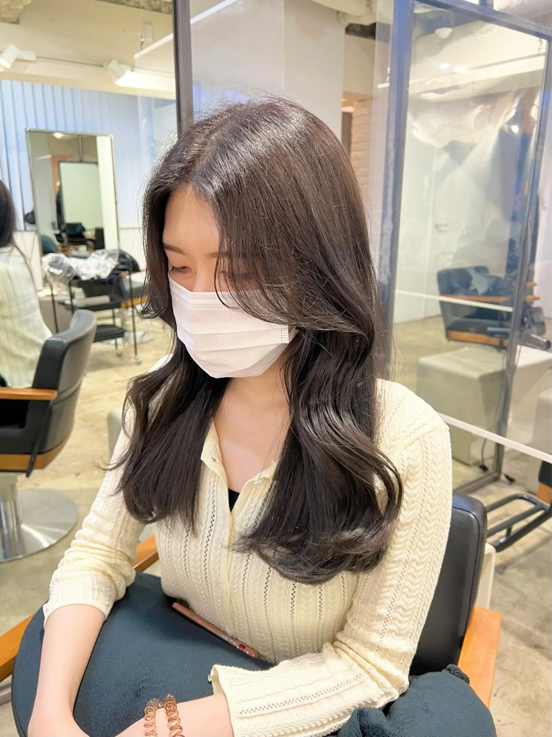 ロング カラー 透明感カラー カット 【韓国風くびれヘア】 joule小木曽輝のヘアスタイル