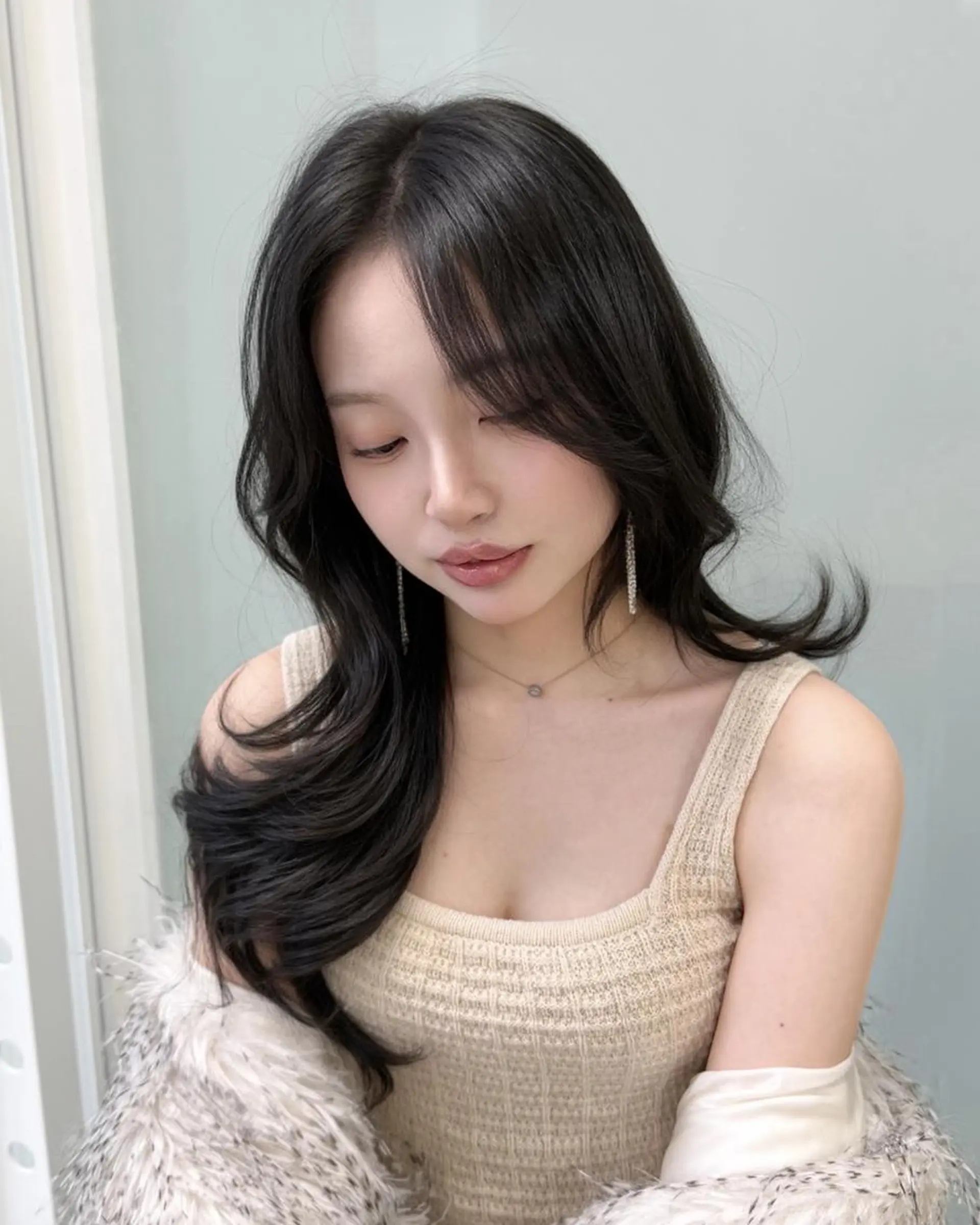 カラー ヘアカラー 🪽韓国暗髪ヘア🪽 FRUITS渋谷🤍のヘアスタイル