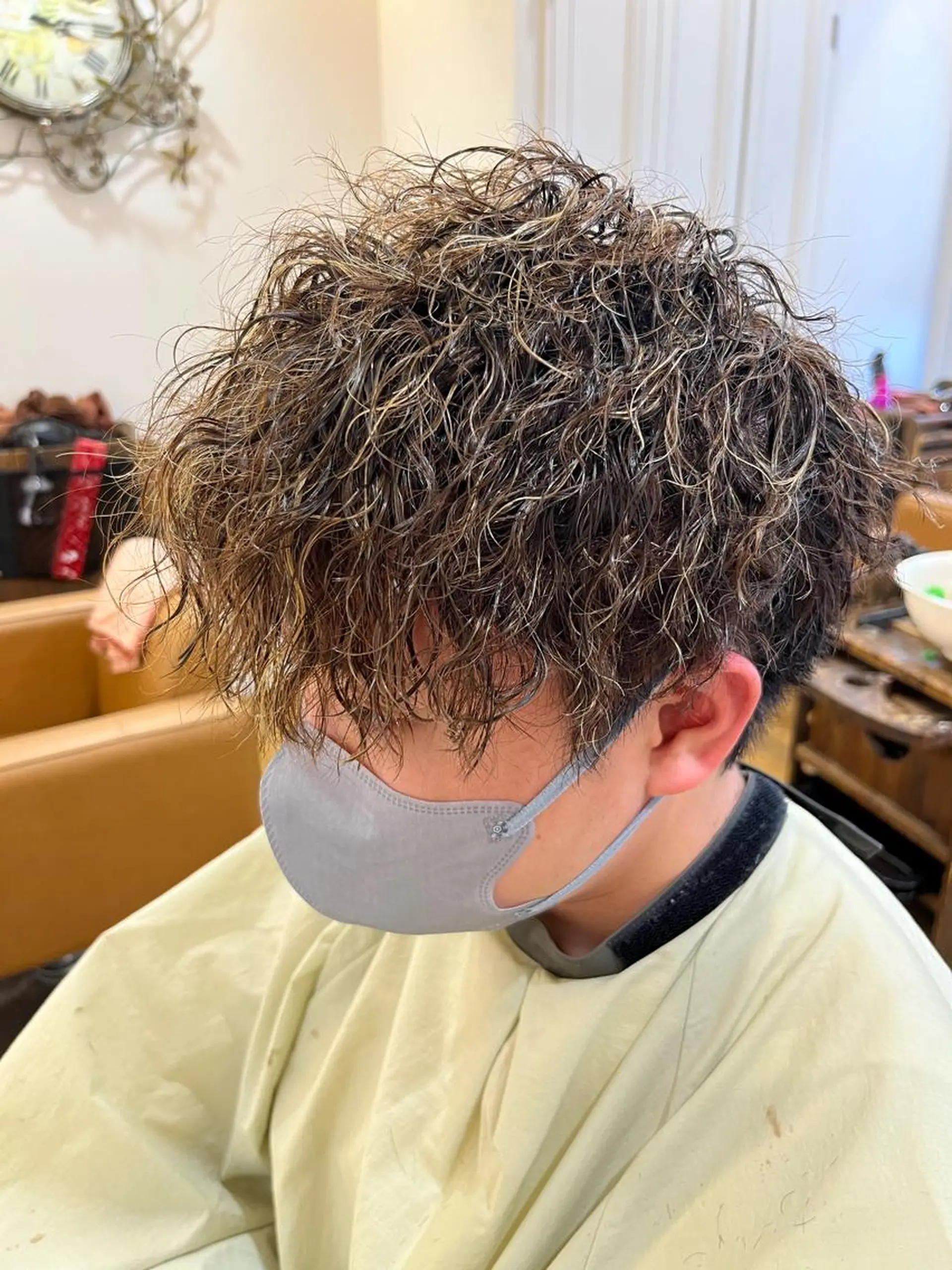 ショート パーマ メンズ メンズパーマ ツイストスパイラルパーマ スパイラルパーマ パーマ 🇨🇦海外美容師 FUMA🇨🇦のヘアスタイル