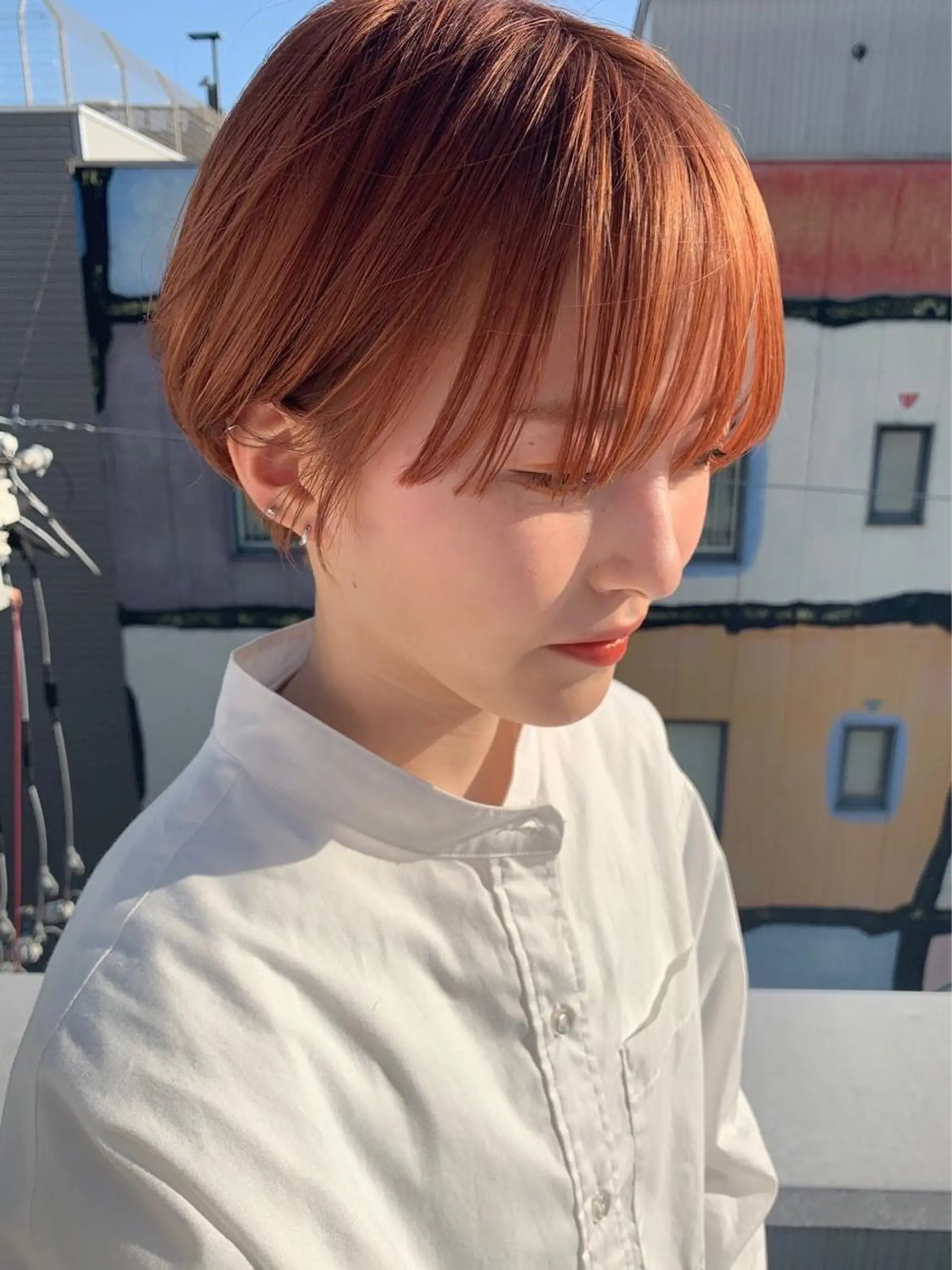 ショート カラー ショート／ボブ／レイ ヤーいくらまゆのヘアスタイル