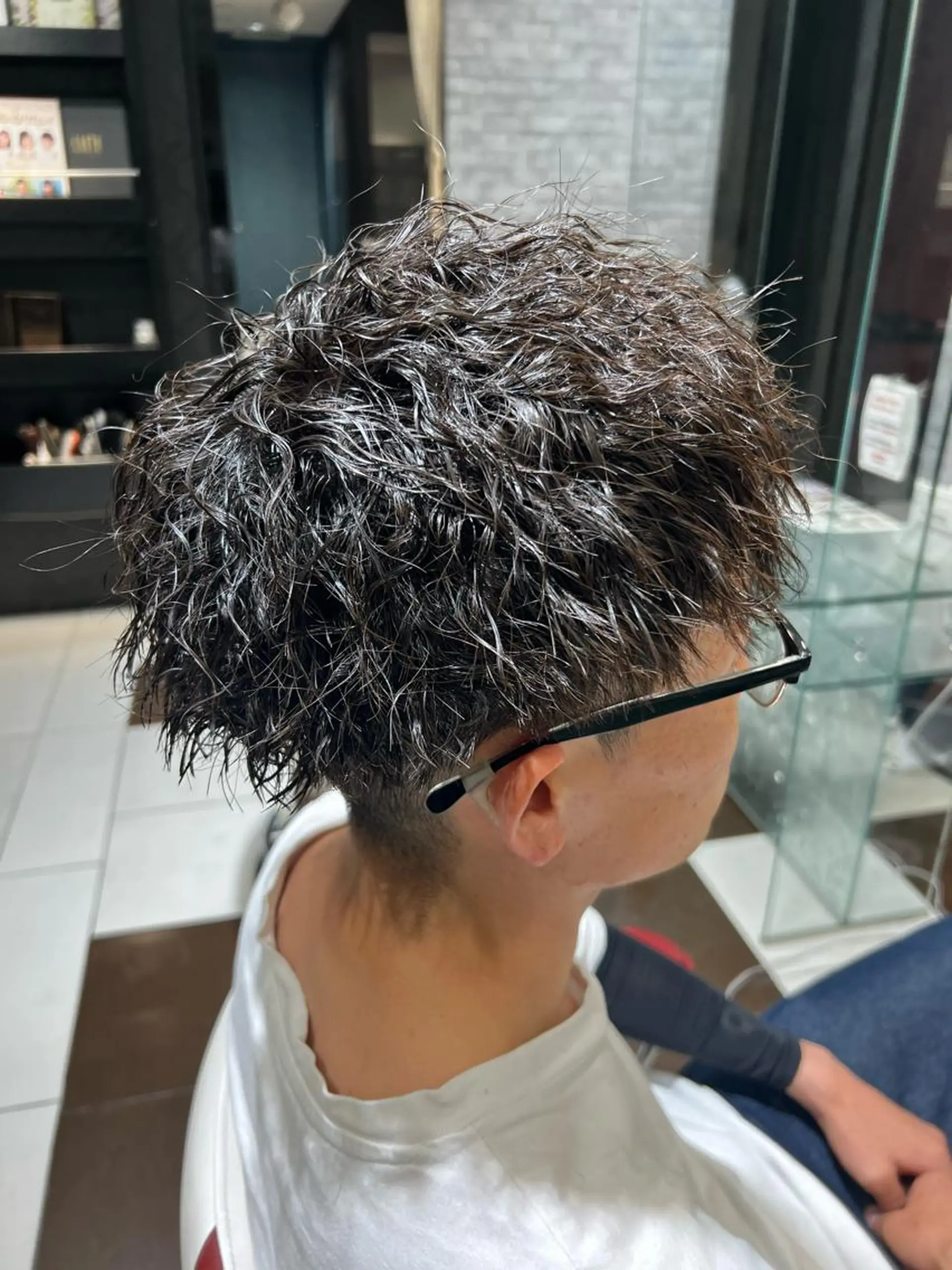 ショート パーマ 🪐メンズ特化 ヤマクラ　タイキのヘアスタイル