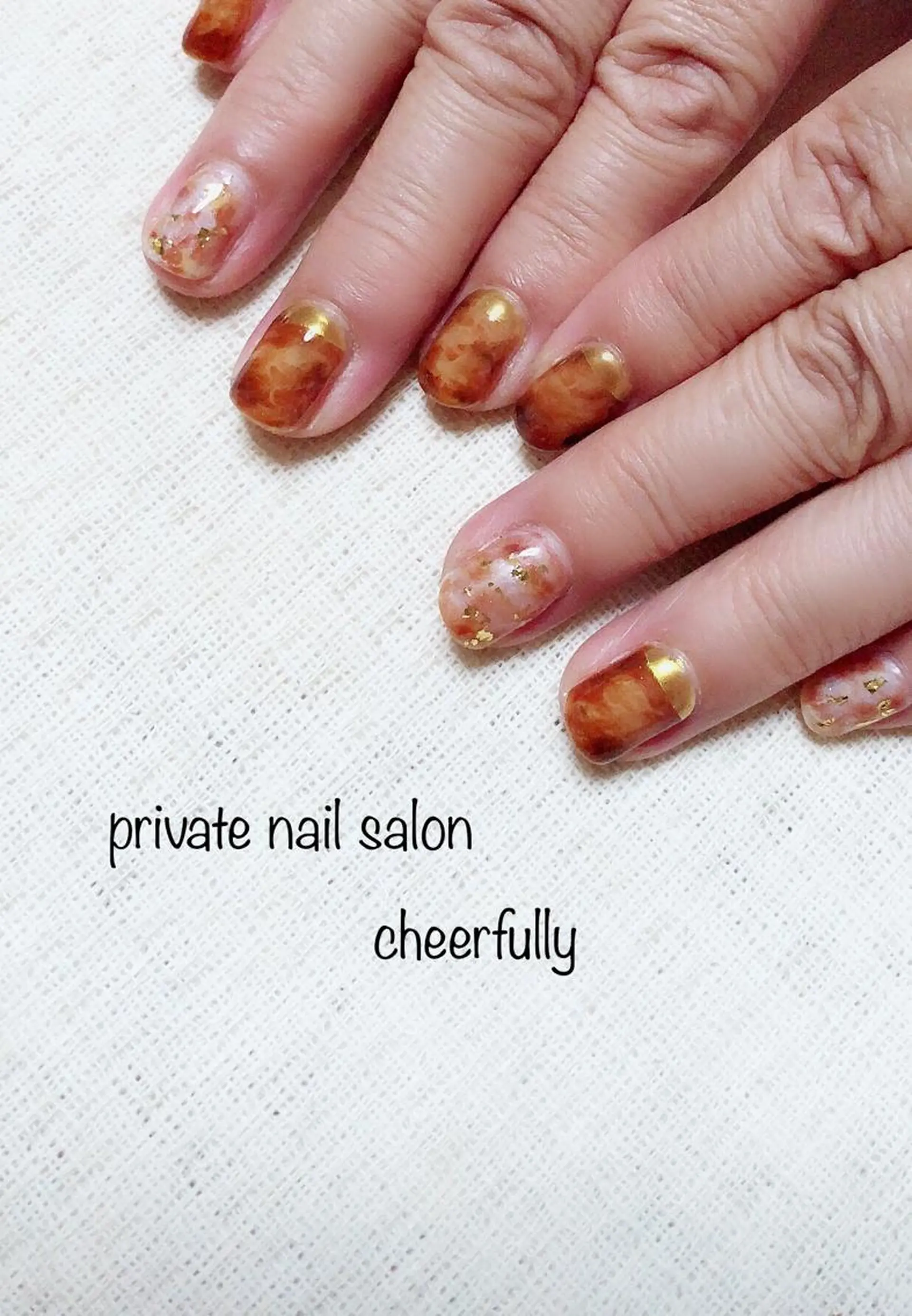 ネイル べっ甲ネイル ハンドネイル ⭐️ cheerfullyのネイルデザイン