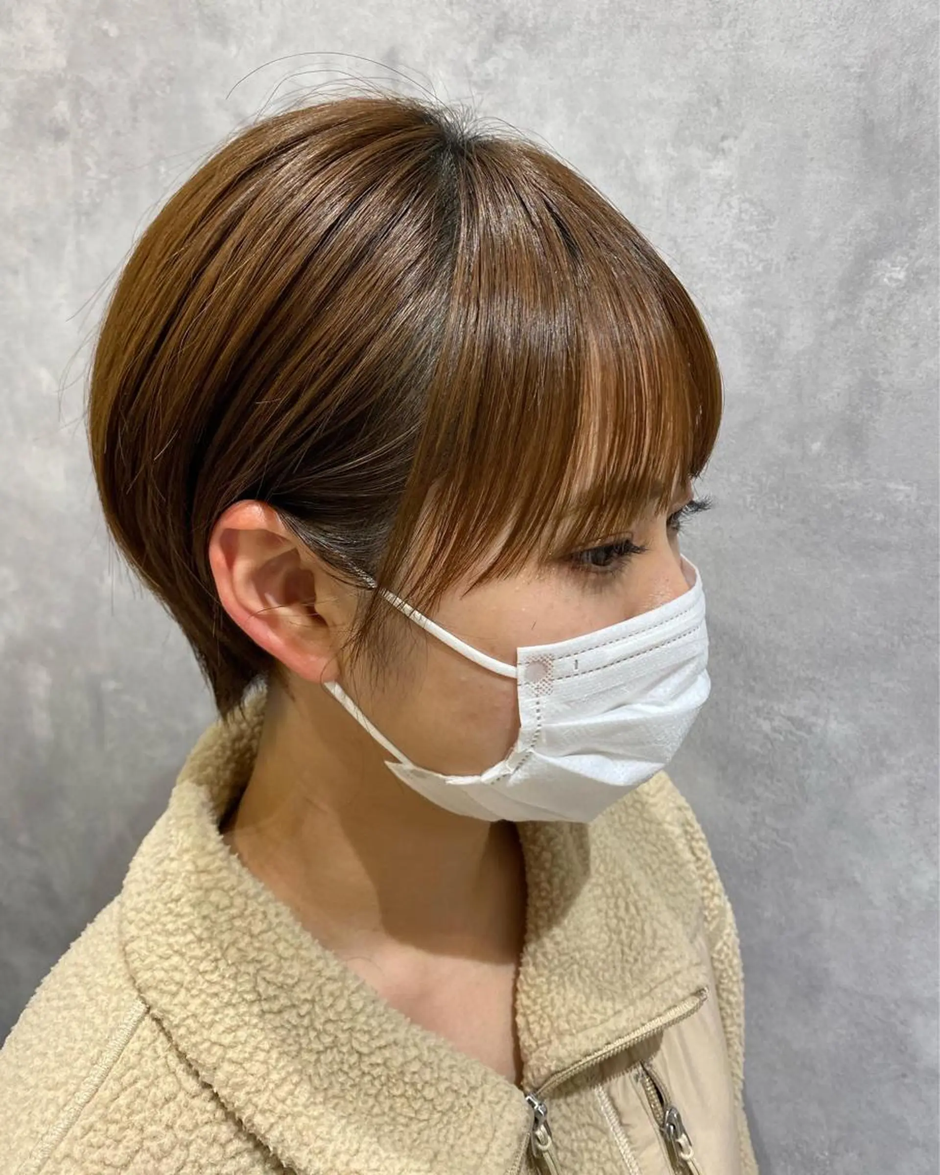 ショート カラー 丸みショート ショートヘア ショートヘアはお任せ 冨樫真未のヘアスタイル