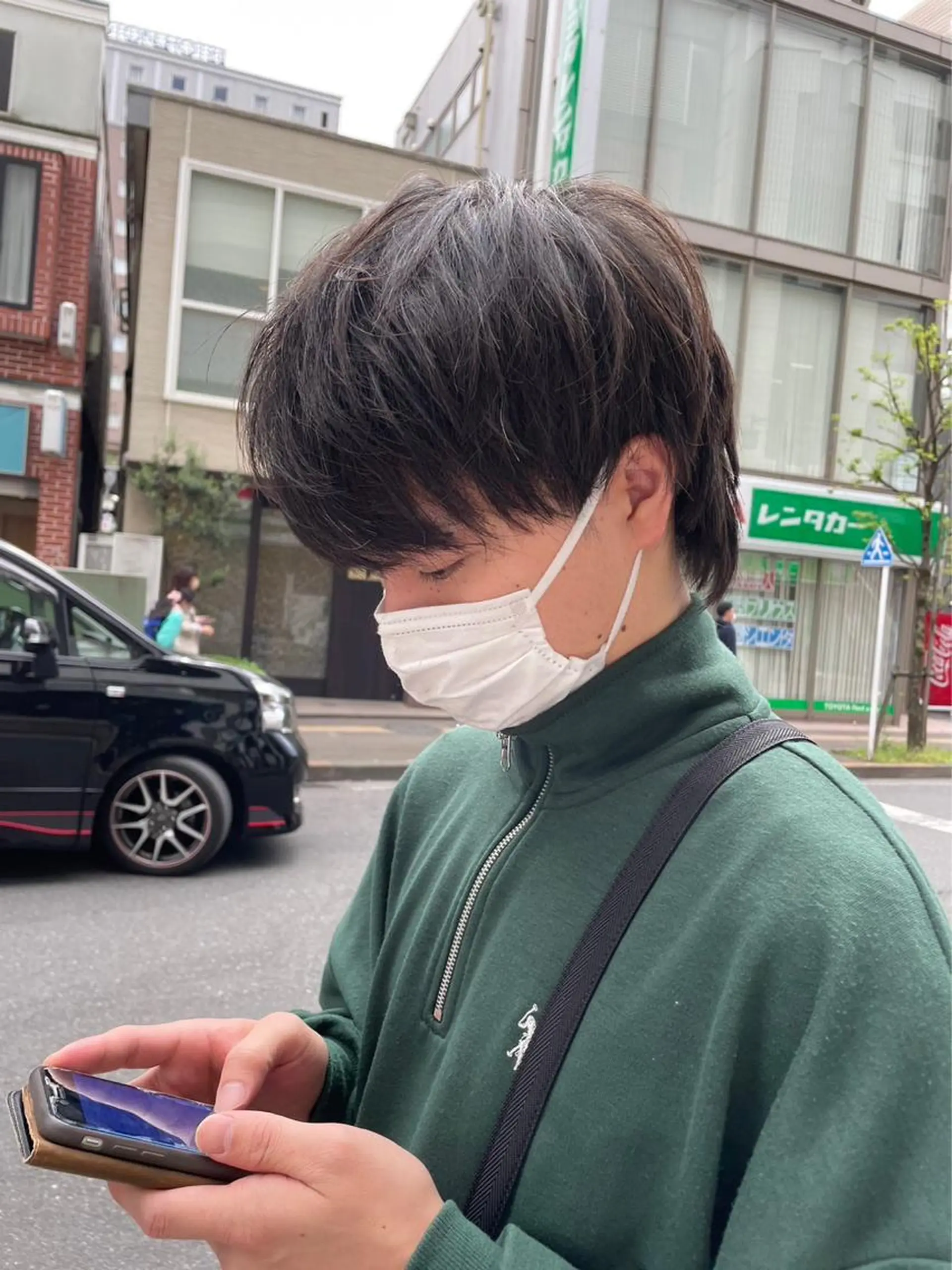 メンズ メンズハイトーン メンズパーマ 学生（メンズ向け） メンズ/艶髪/カラー サクラ🌸のヘアスタイル