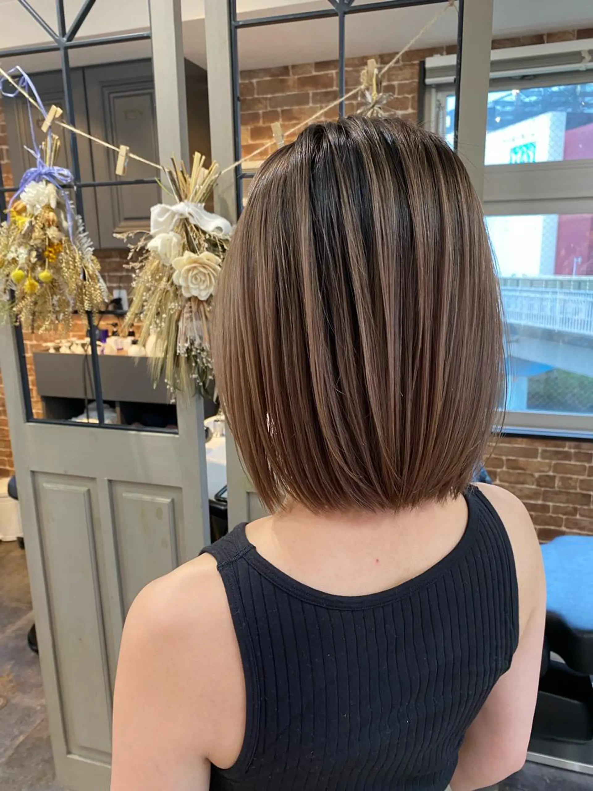 ショート ヘアカラー トリートメント 粕川 達哉のヘアスタイル