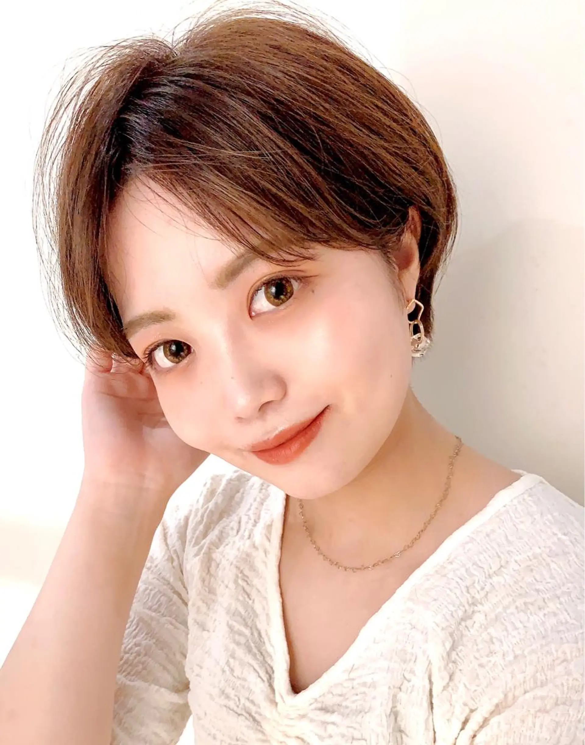 ショート 丸みショート ショートヘア カット 園 冬稀のヘアスタイル