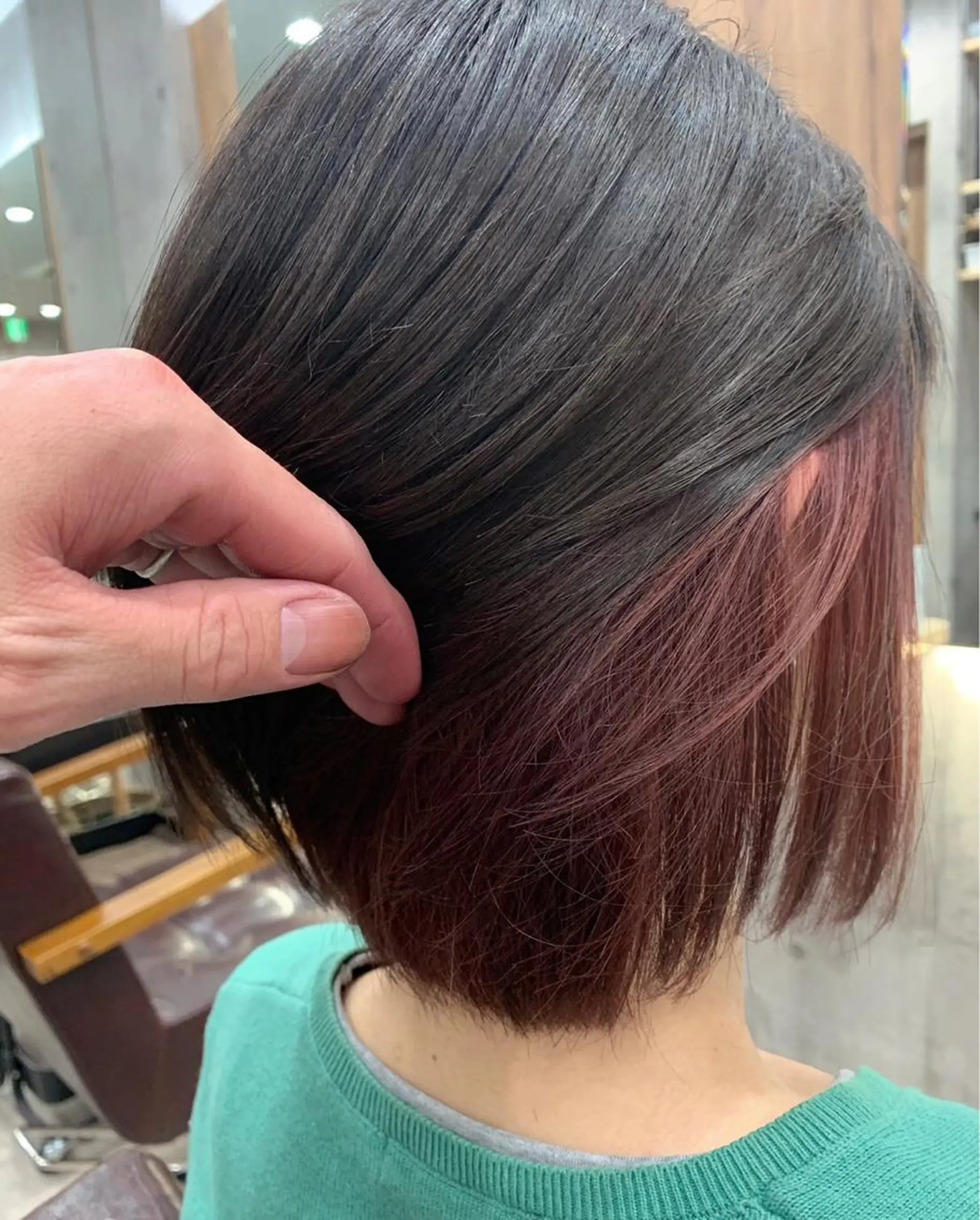 ショート カラー バレイヤージュ ブリーチ ケアブリーチ ダブルカラー グラデーションカラー ヘアカラー hair salon mementoのヘアスタイル
