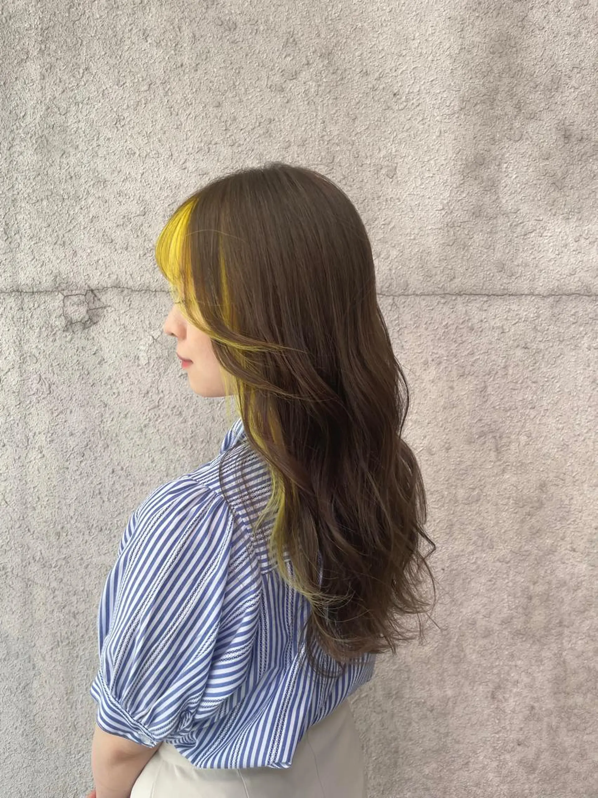 ロング パーマ ヘアカラー クロスパーマ/うる艶 カラー/Kurumiのヘアスタイル