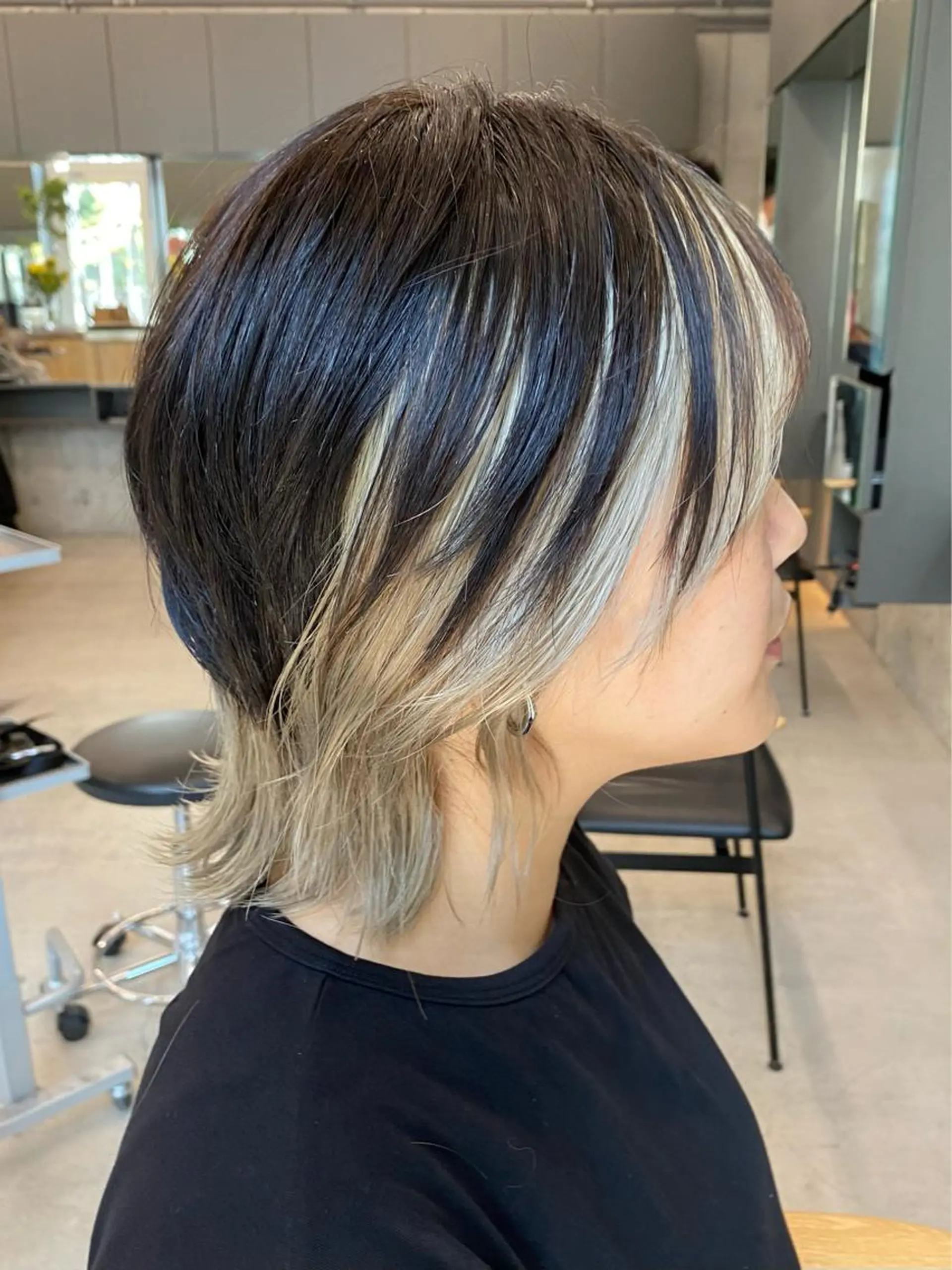 ミディアム カラー カット ヘアカラー ダブルカラー/ ケアブリーチ/クニトのヘアスタイル