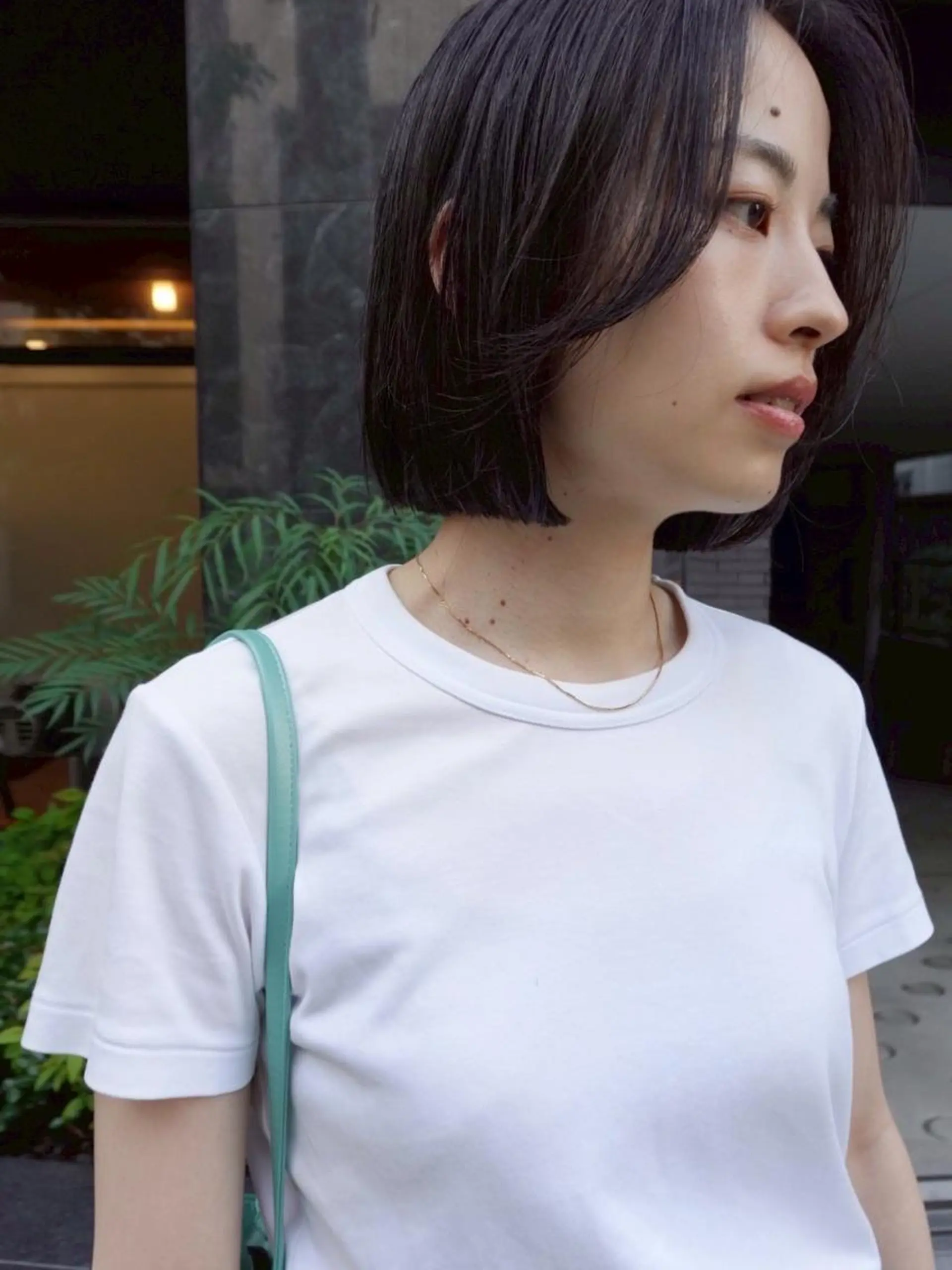 ミディアム カラー パーマ ショートボブ ミディアムパーマ アディクシーカラー ブリーチ ケアブリーチ ヘアカラー CEINE PATHのヘアスタイル