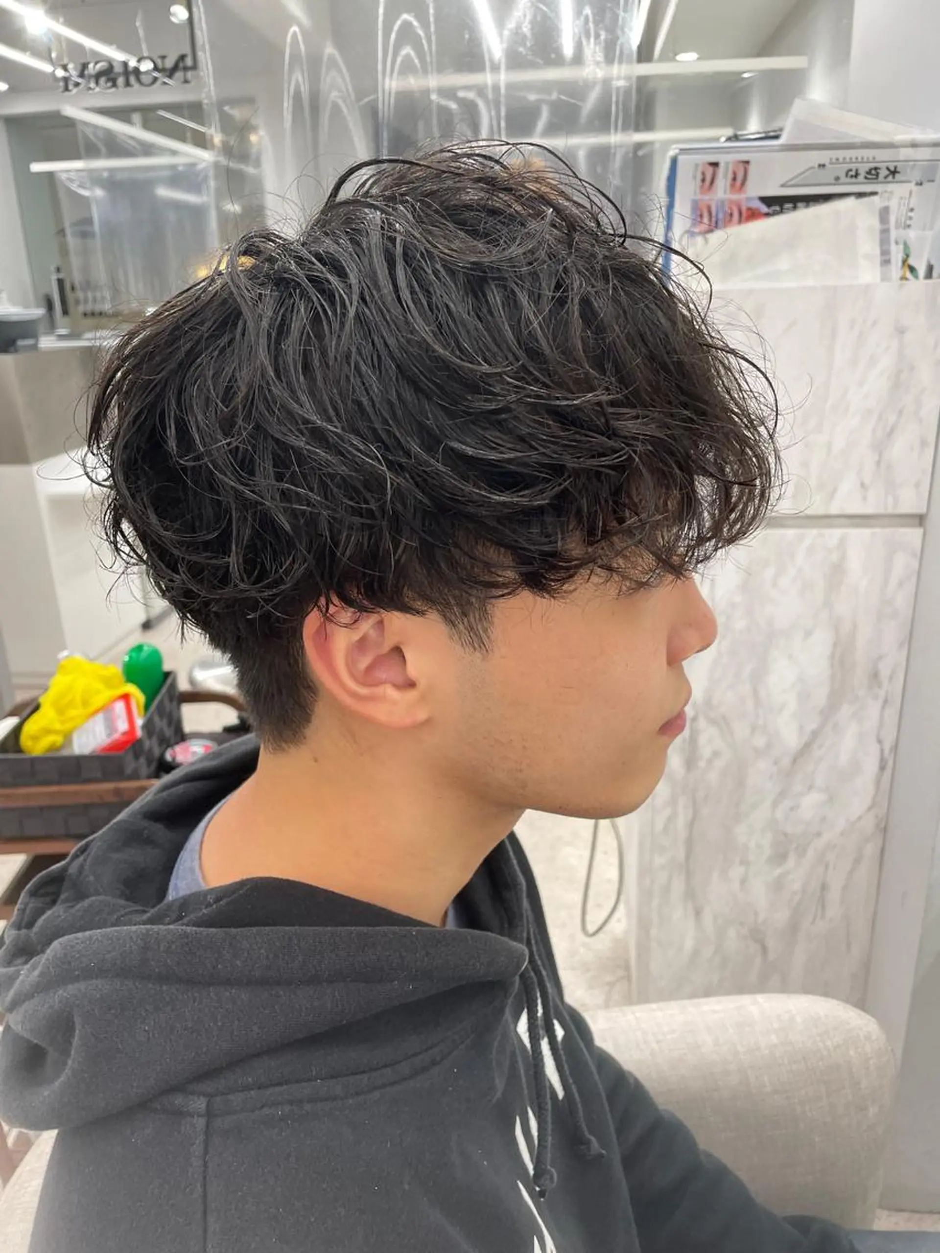 パーマ メンズ カット パーマ メンズスタイリスト✨ 助川龍哉のヘアスタイル