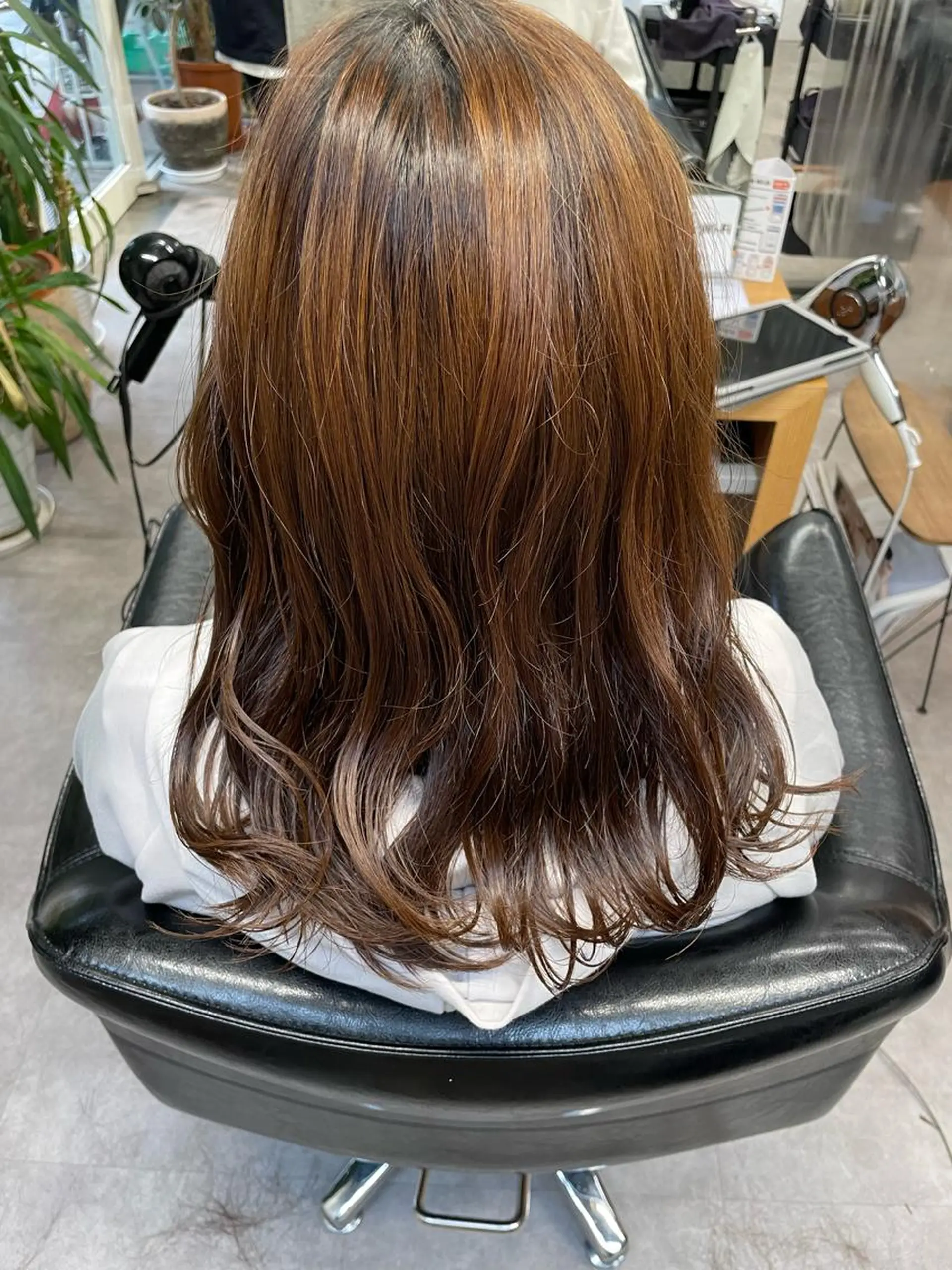 セミロング ヘアカラー トリートメント 質感再生カラー/ 髪質改善/karinのヘアスタイル