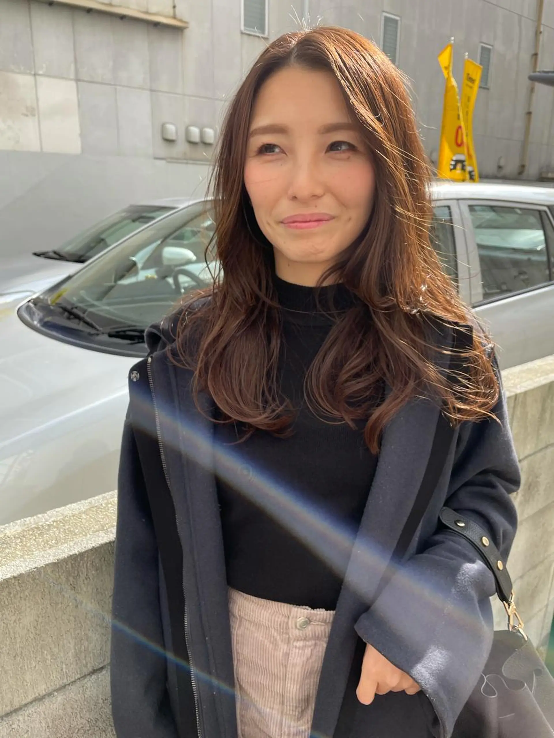 ロング カット ヘアカラー トリートメント さの あやねのヘアスタイル