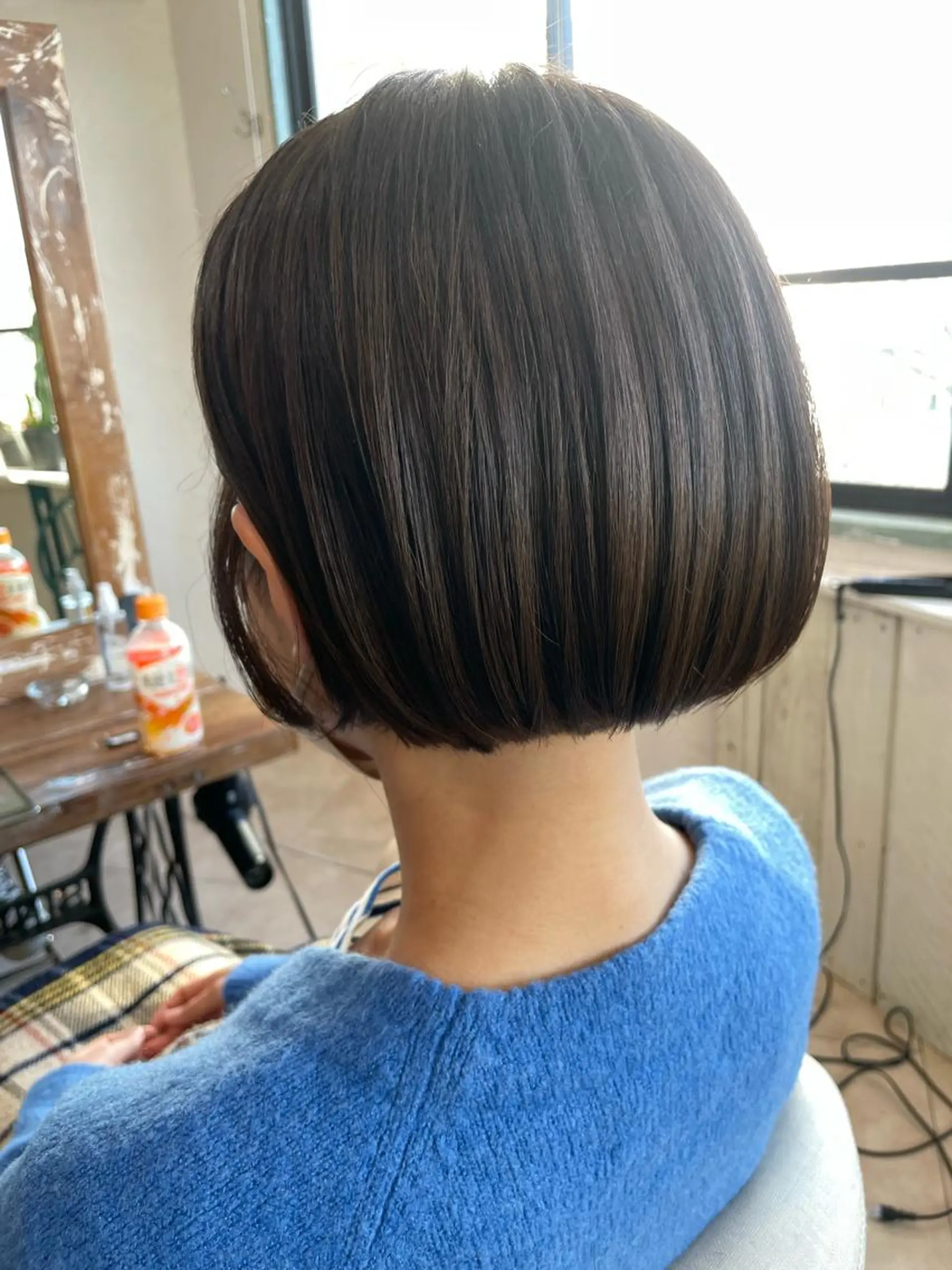 ショート カラー アッシュ 透明感カラー ボブ あしかが ゆいとのヘアスタイル