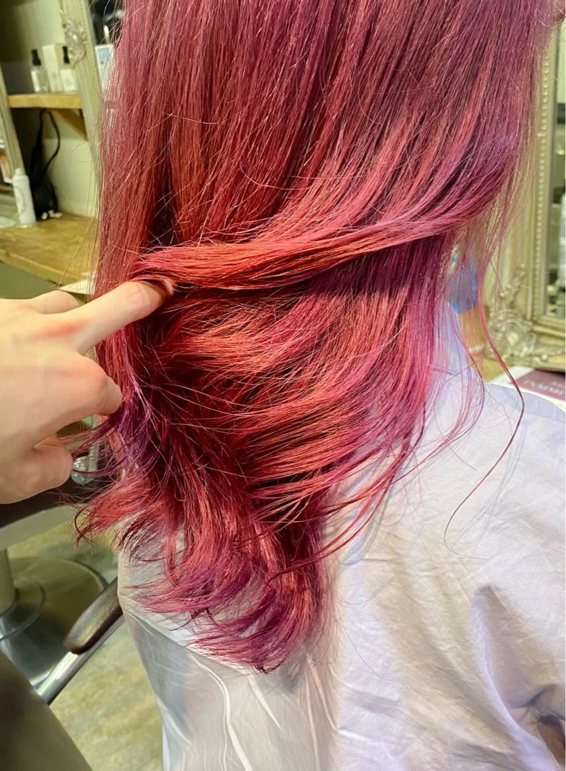 ミディアム カラー ヘアカラー お洒落カジュアル🍃 まなとのヘアスタイル