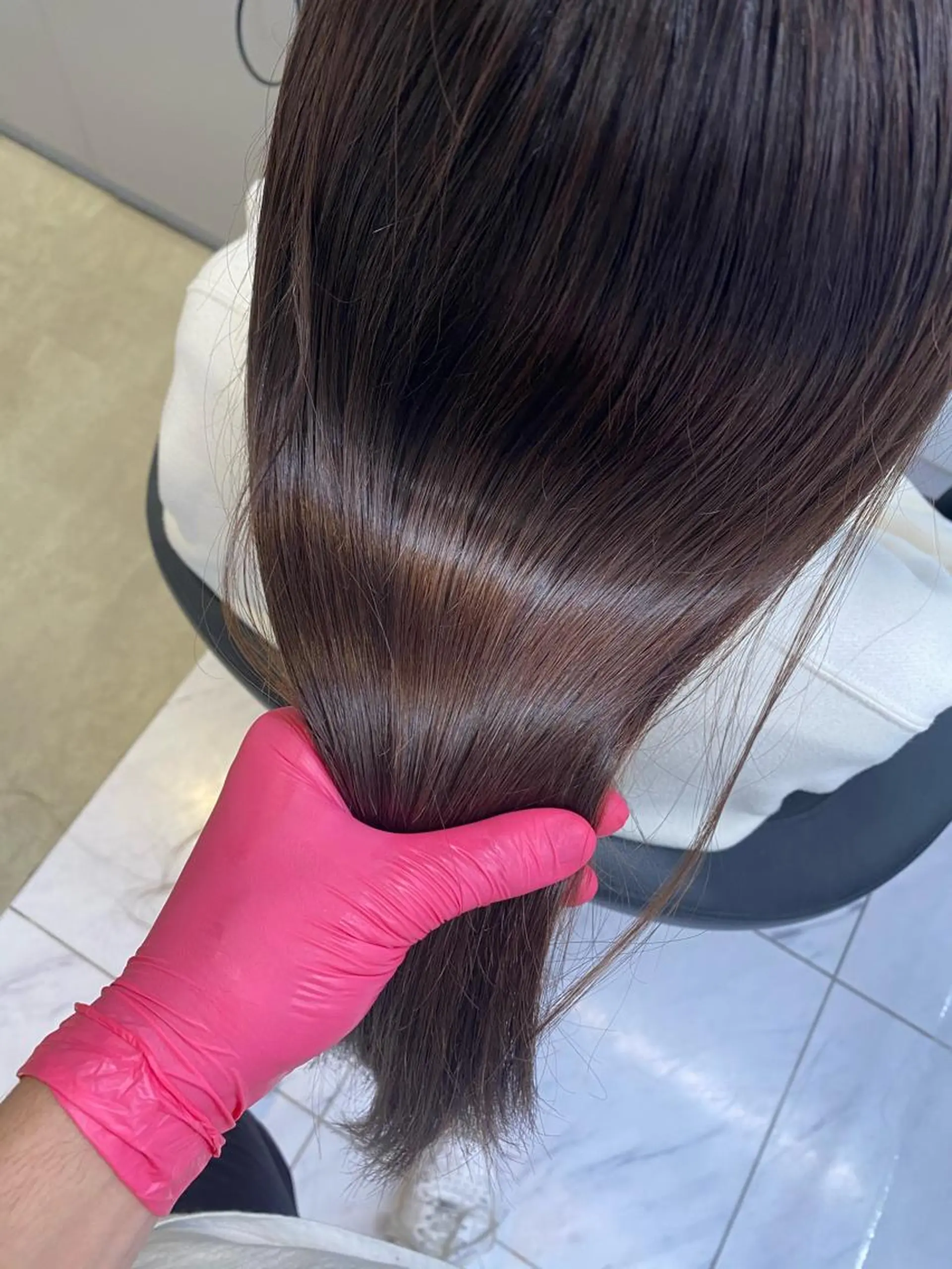 ミディアム カラー ヘアアレンジ 縮毛矯正 メンズ特化 水口湧太のヘアスタイル