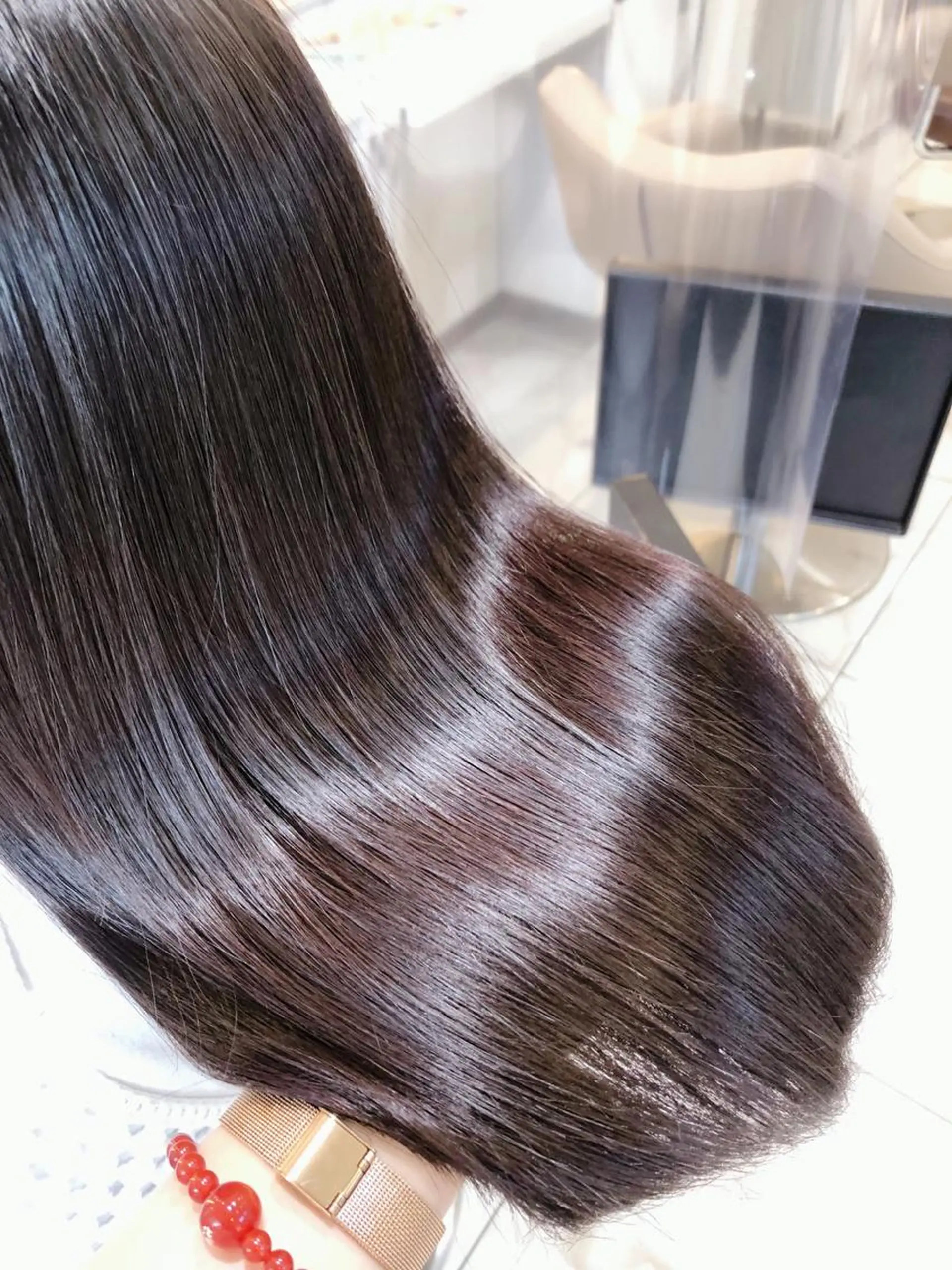 セミロング 髪質改善 トリートメント カット トリートメント ヘッドスパ 三箇島 陽香のヘアスタイル