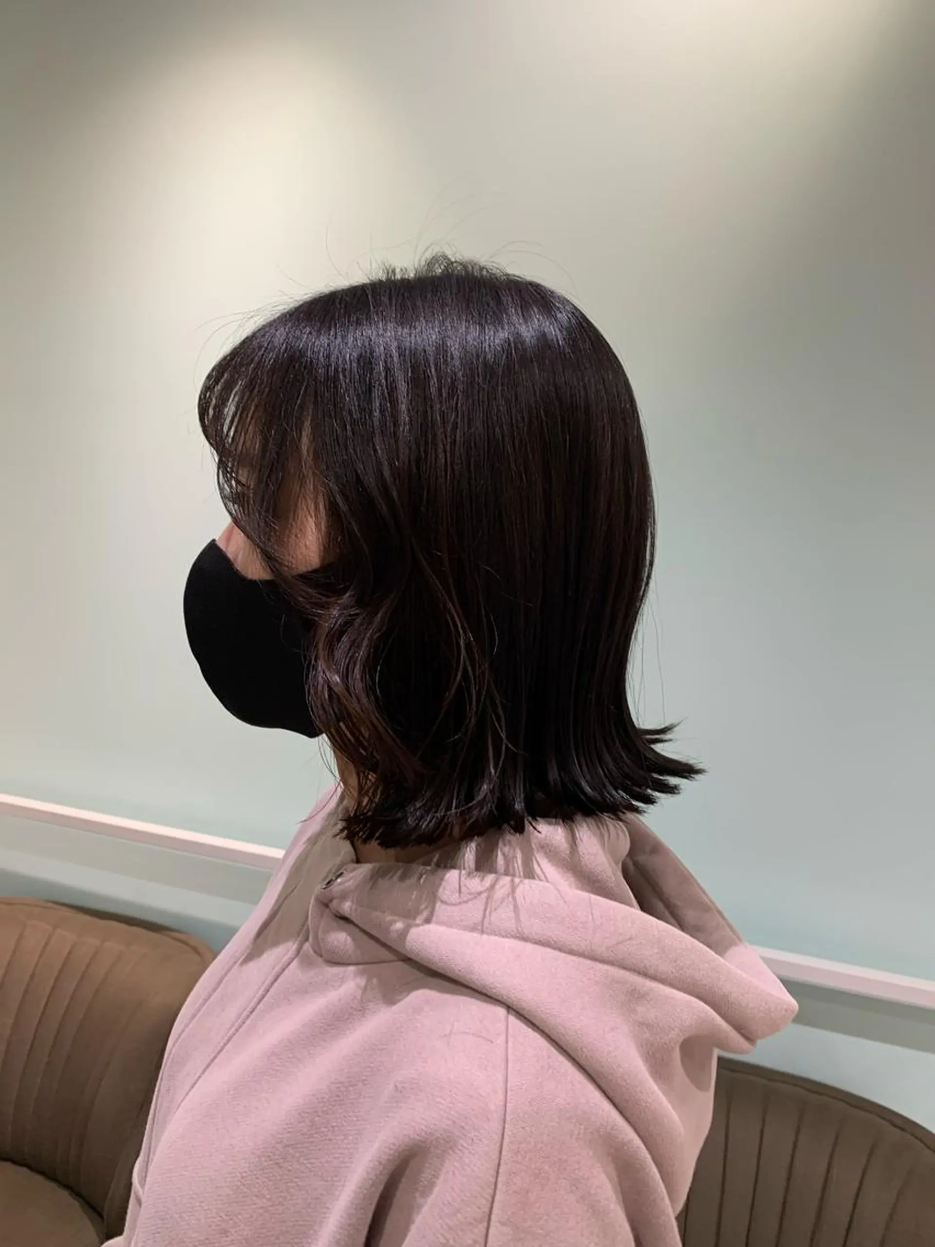 ミディアム ボブ 顔周りカット カット トリートメント 森山 佳小里/カラー /似合わせカットのヘアスタイル