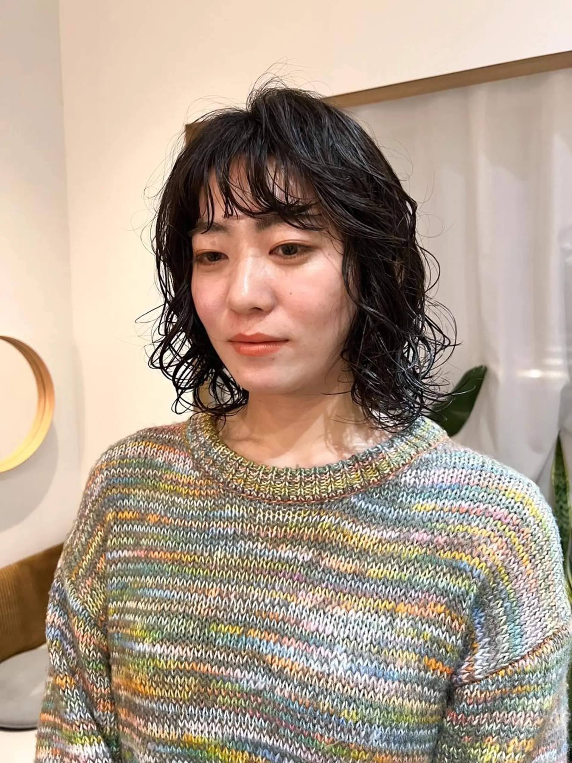 ミディアム パーマ ミディアムパーマ /癖毛パーマのヘアスタイル