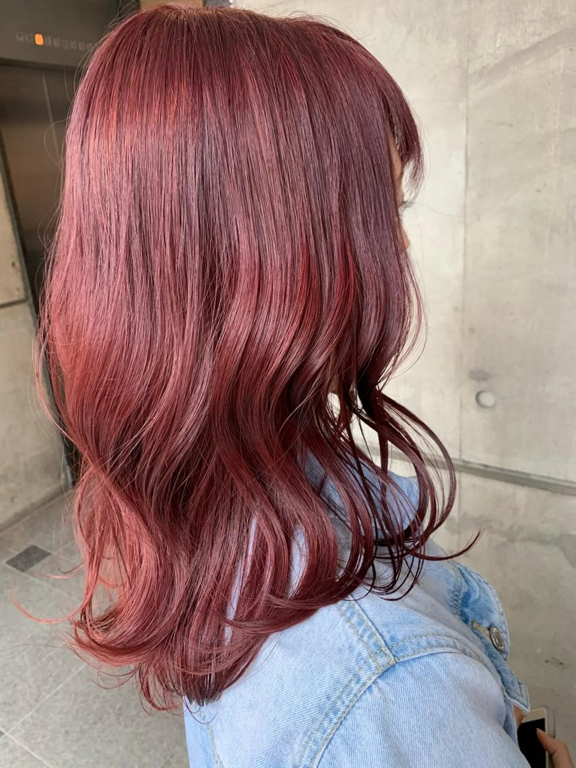 セミロング カラー 平野 優奈のヘアスタイル