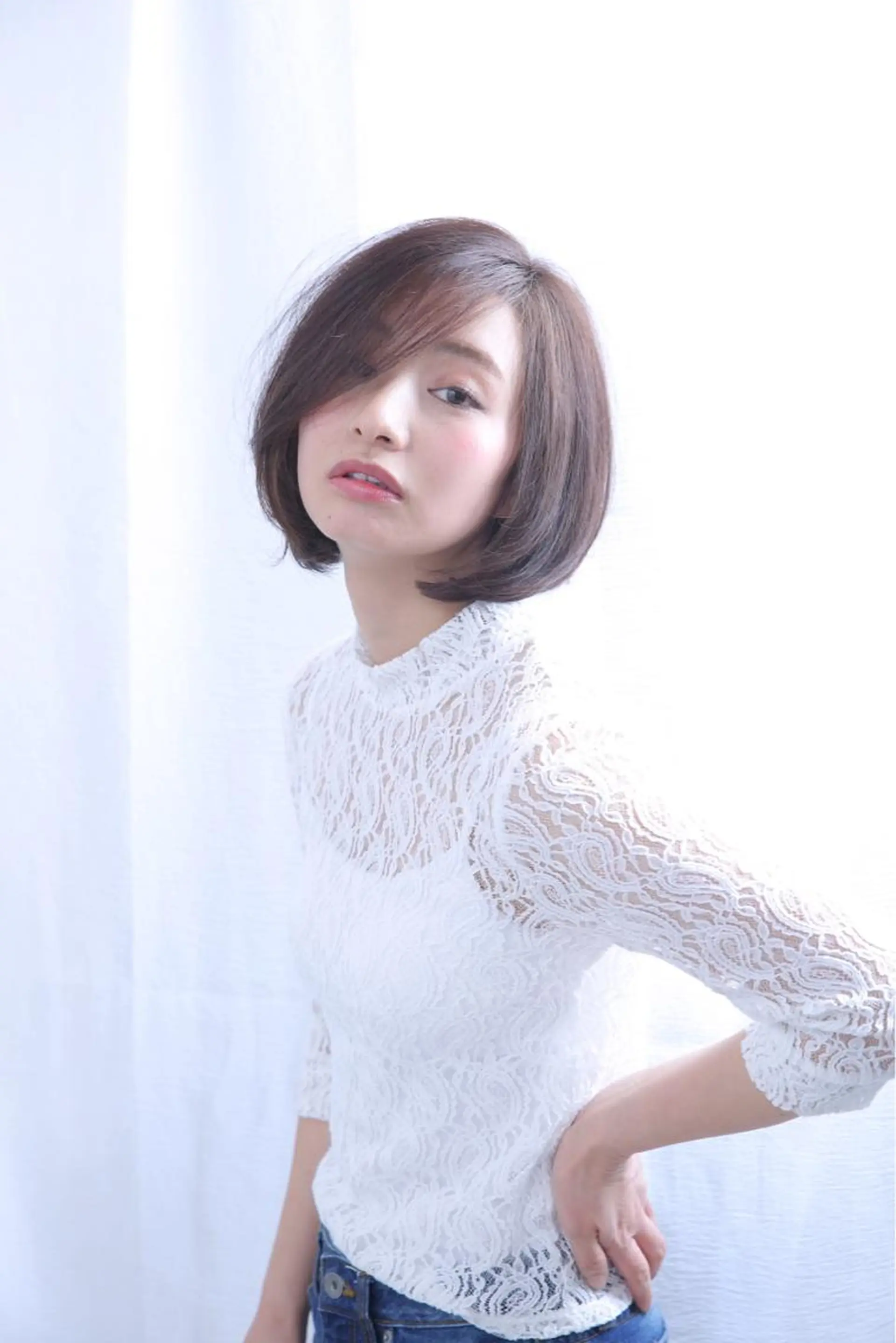 ショート カラー ボブ F． 梅田/ボブ/パーマのヘアスタイル