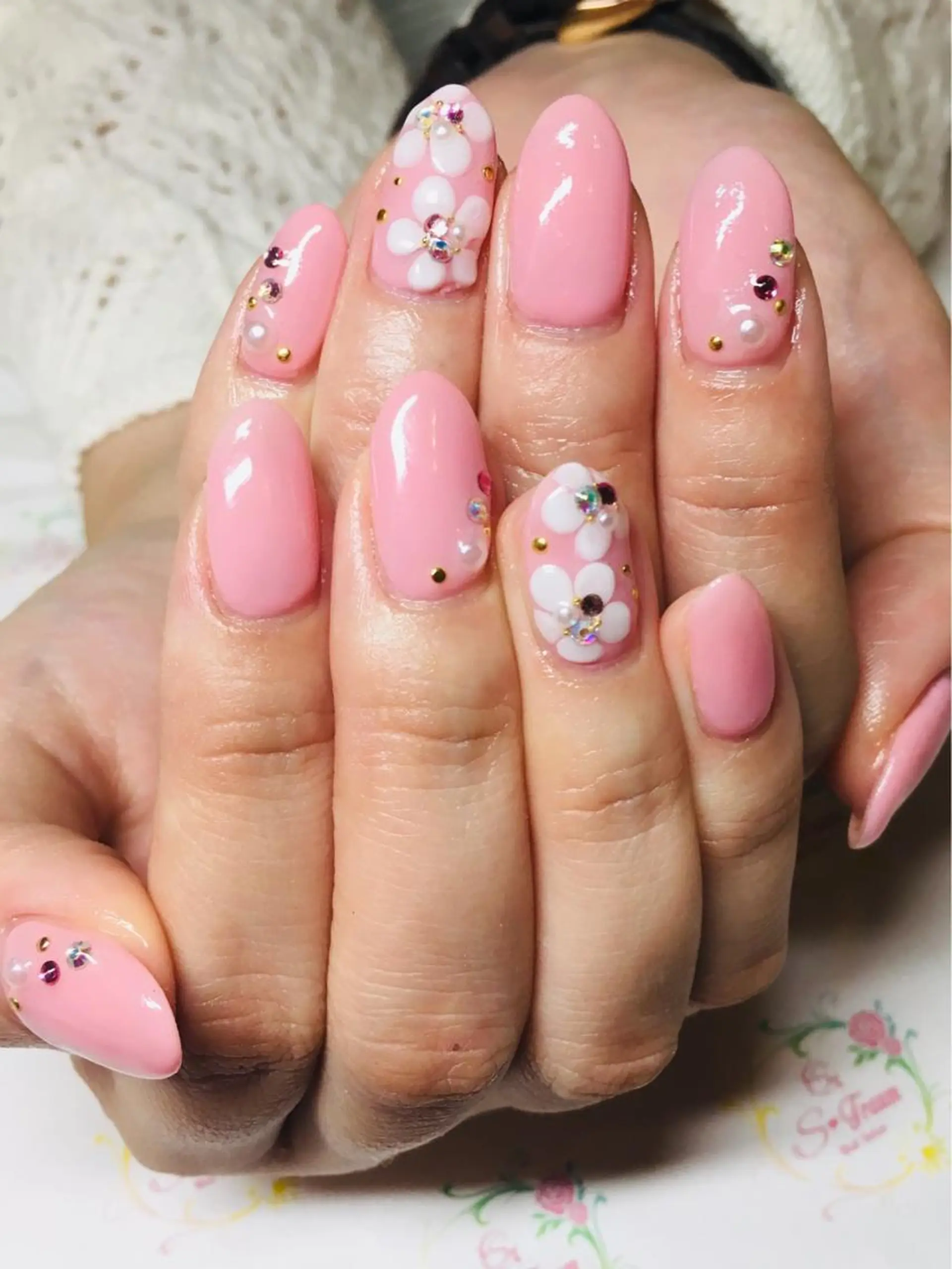 ネイル フラワーネイル 春ネイル Nail Salon S-Traum所属・Nail Salon S-Traumのネイルデザイン