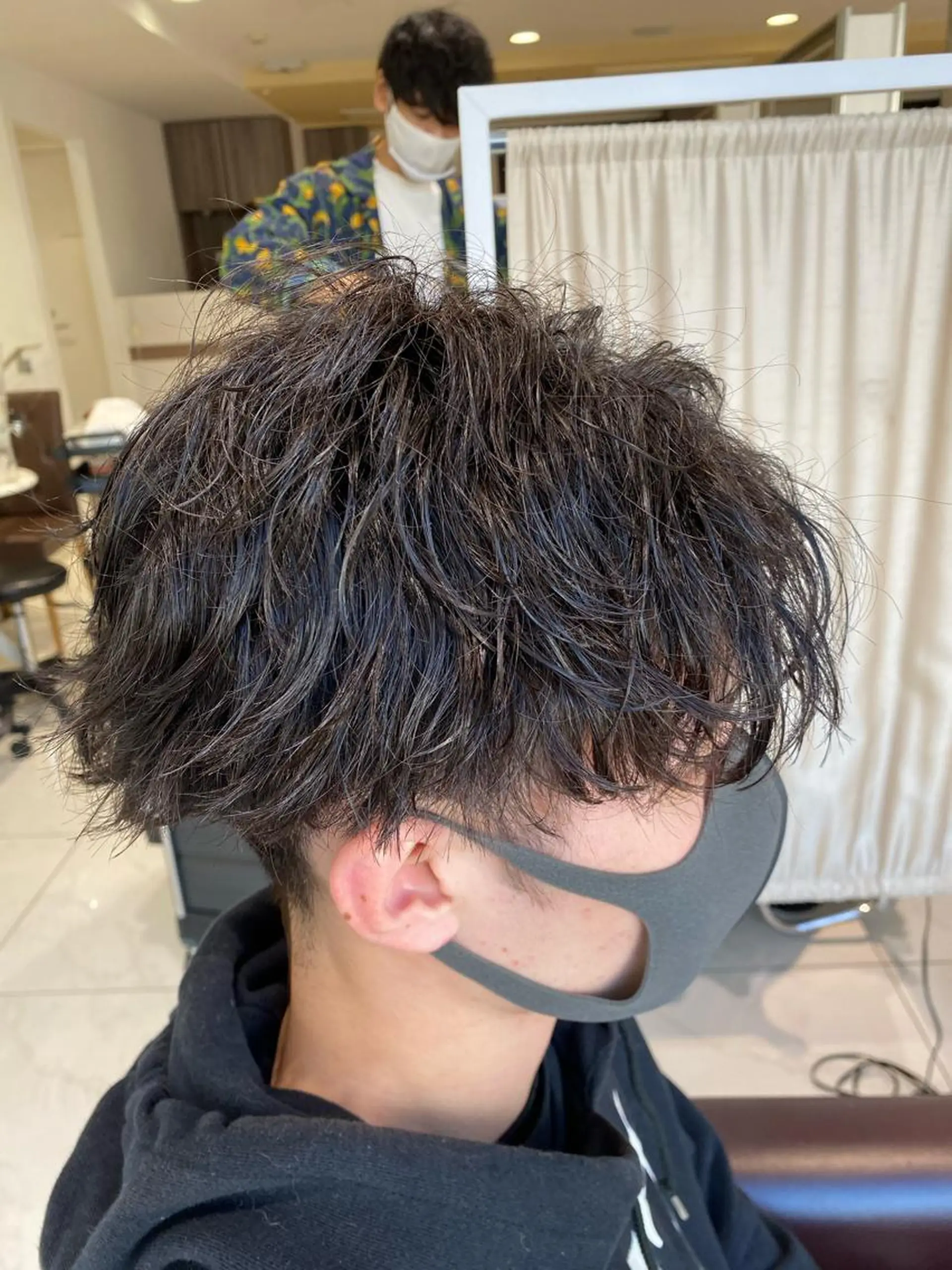 パーマ メンズ カット パーマ 佐々木 拓海のヘアスタイル